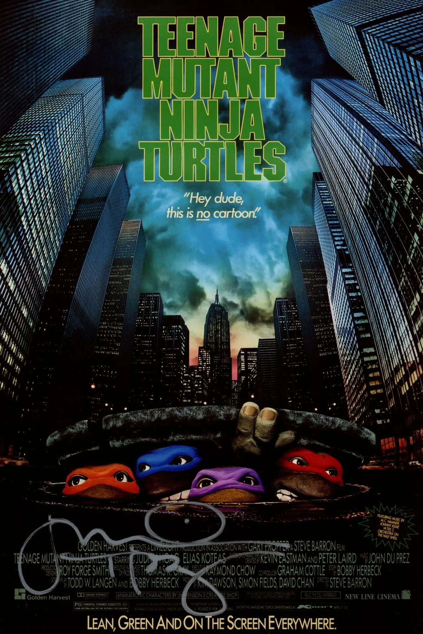 Judith Hoag Teenage Mutant Ninja Turtles 8x12 Signed Photo JSA Certified Autograph - Image 2