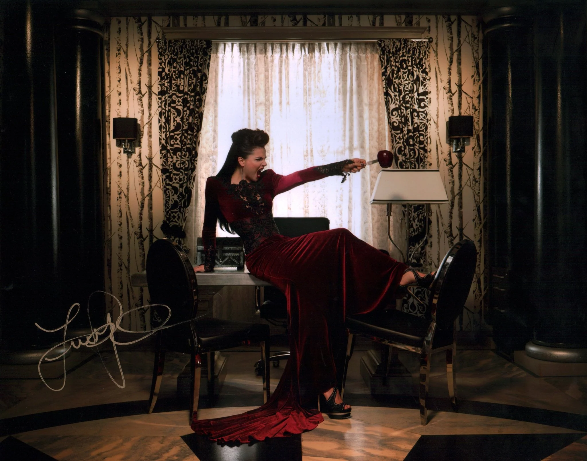 Lana Parrilla Once Upon A Time 11x14 Photo Poster Signed JSA Certified Autograph - Image 2