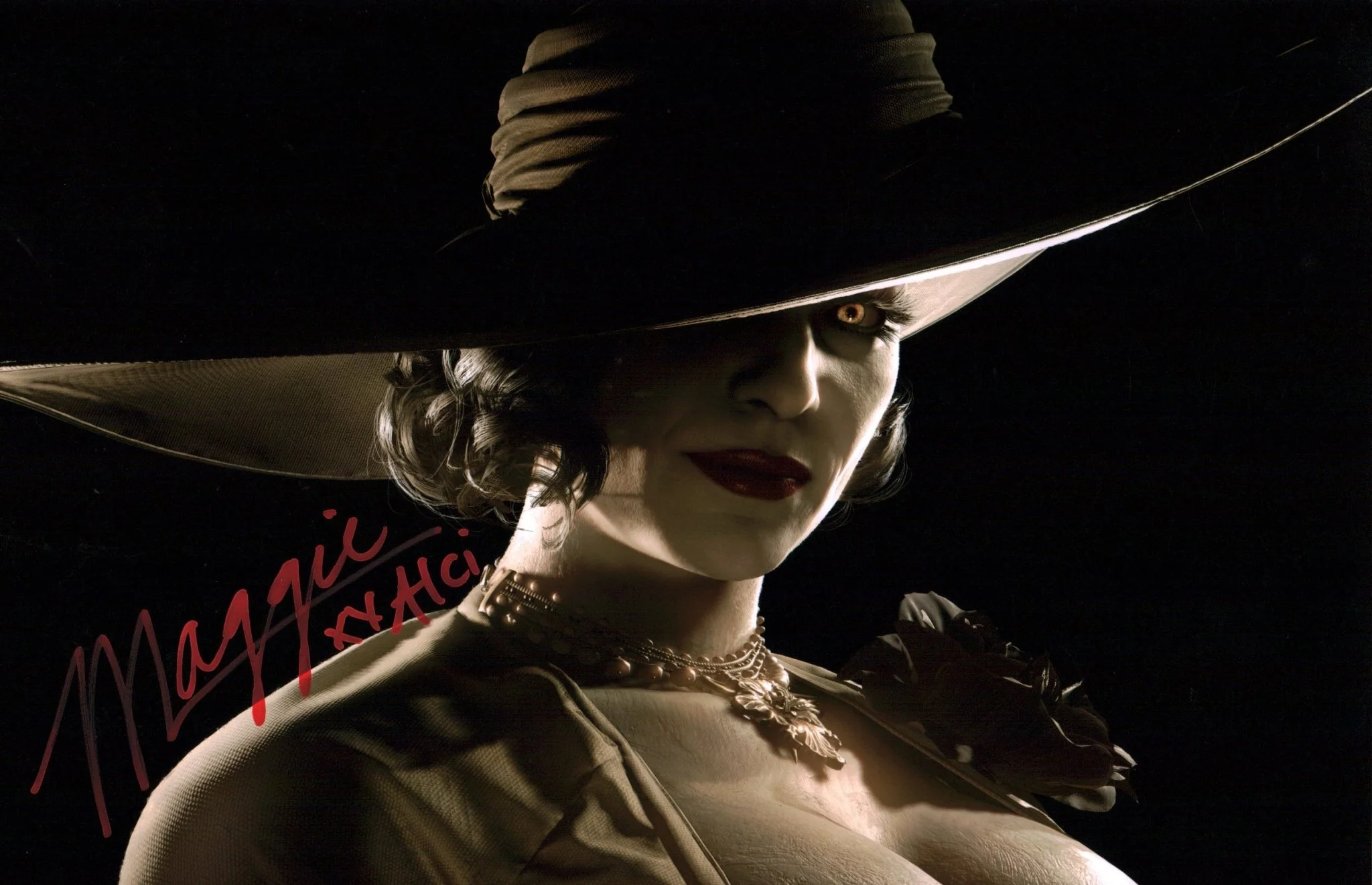 Maggie Robertson Resident Evil 11x17 Signed Photo Poster JSA Certified Autograph - Image 2