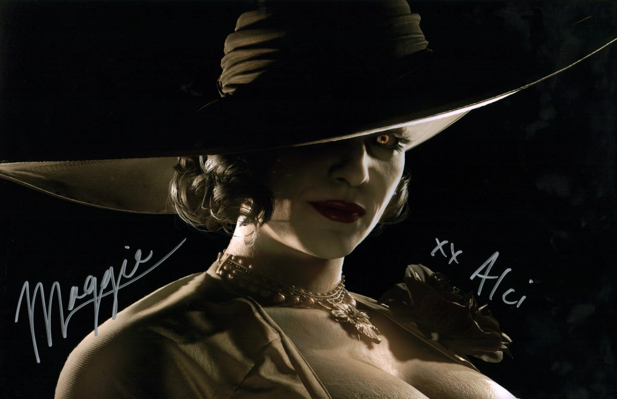 Maggie Robertson Resident Evil 11x17 Signed Photo Poster JSA Certified Autograph - Image 3