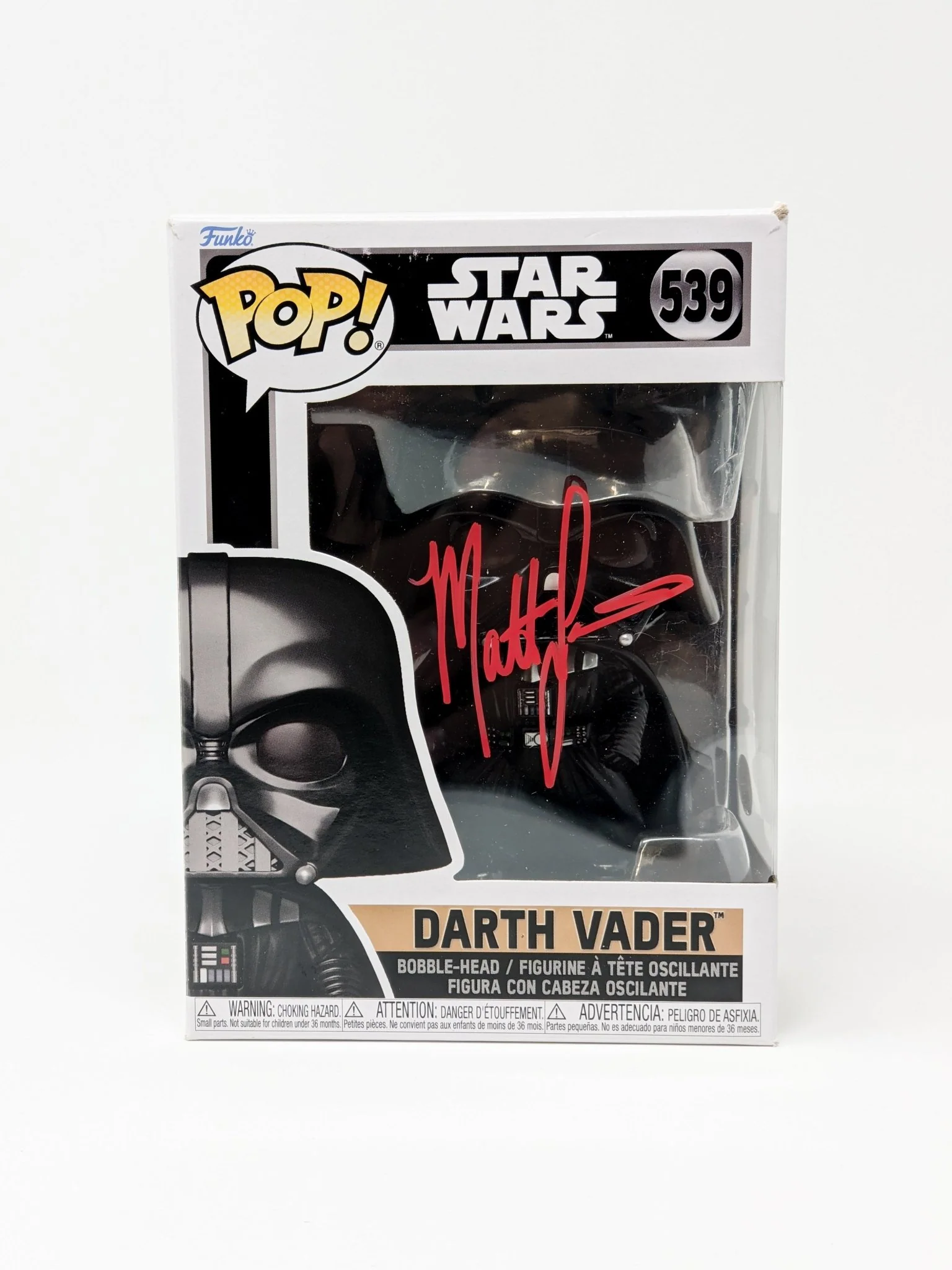 Matt Lanter Darth Vader #539 Signed Funko Pop JSA Certified Autograph - Image 2
