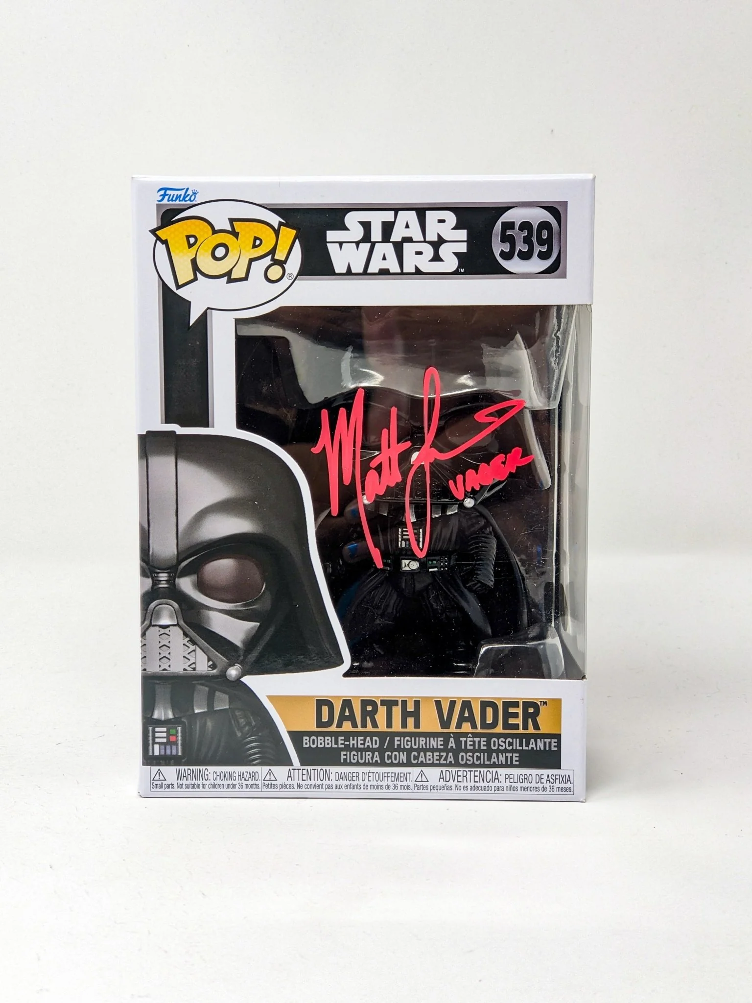 Matt Lanter Darth Vader #539 Signed Funko Pop JSA Certified Autograph - Image 4