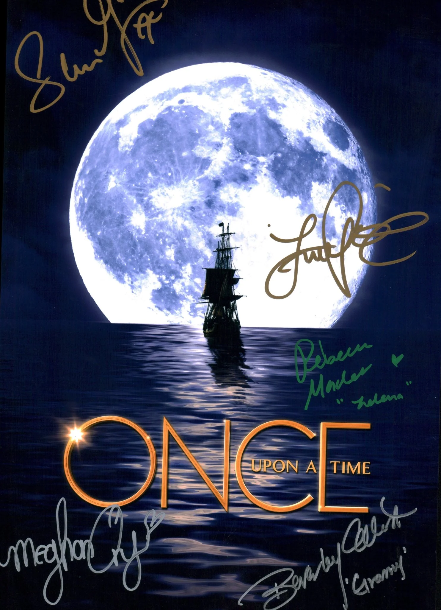 Once Upon A Time 11x17 Signed Photo Poster Cast x5 Signed Maguire Mader Ory Parrilla Bailey JSA Certified Autograph - Image 3