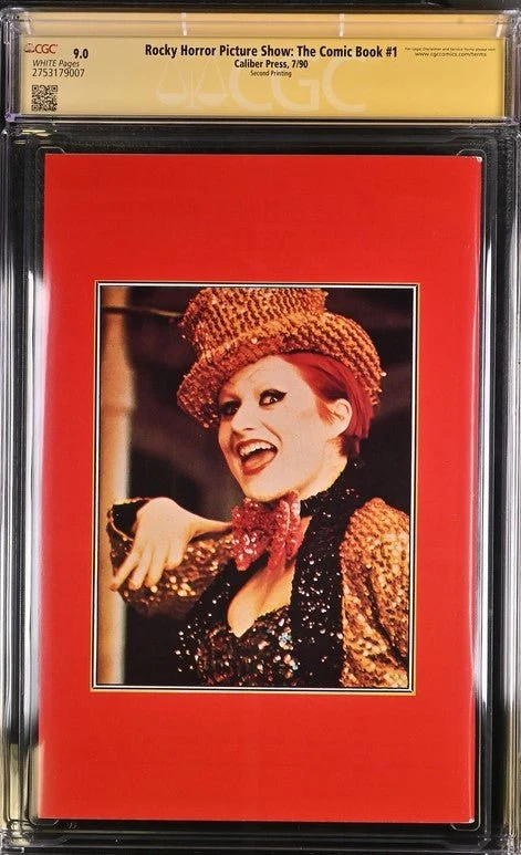 Rocky Horror Picture Show: The Comic Book #1 Second Printing CGC Signature Series 9.0 Cast x3 Signed Bostwick, Sarandon, Curry - Image 3