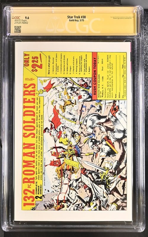 Star Trek #30 Gold Key CGC Signature Series 9.6 Cast x2 Signed Koenig, Shatner - Image 3