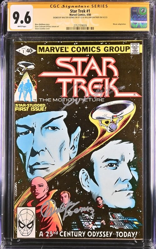 Star Trek #1 Marvel Comics CGC Signature Series 9.6 Cast x2 Signed Koenig, Shatner - Image 8
