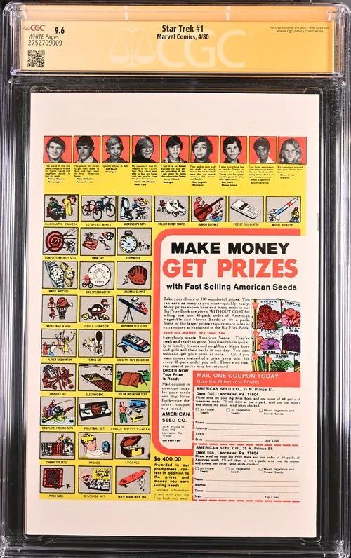 Star Trek #1 Marvel Comics CGC Signature Series 9.6 Cast x2 Signed Koenig, Shatner - Image 9
