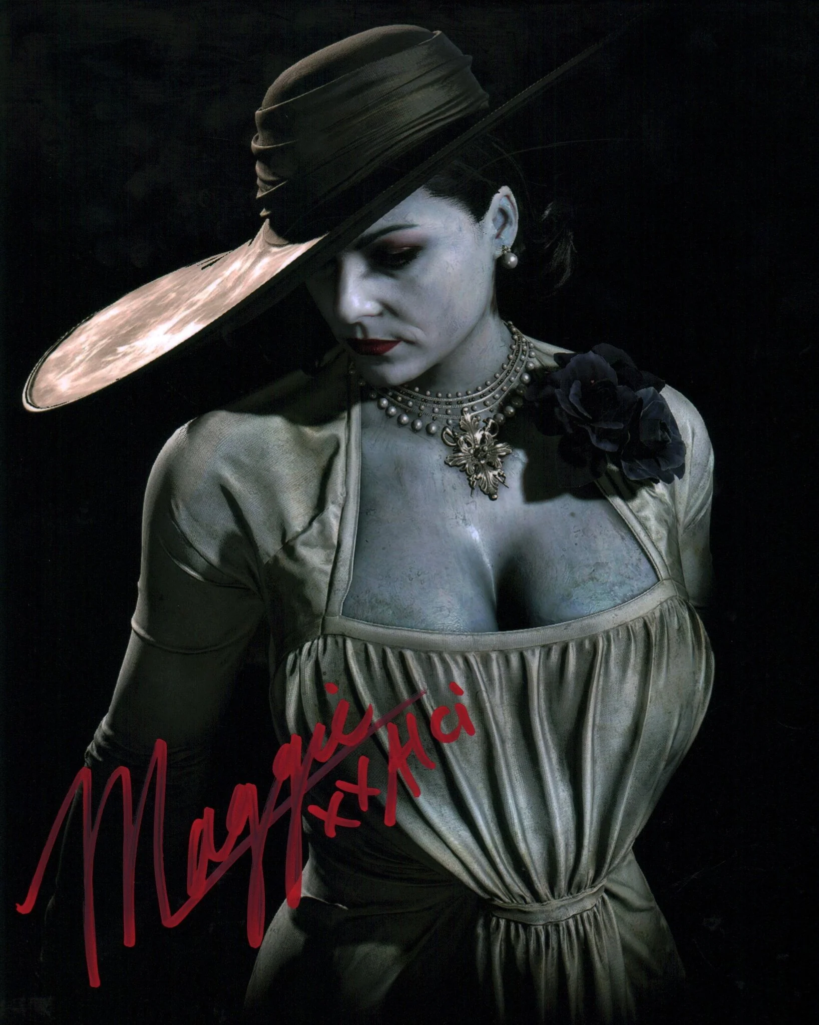 Maggie Robertson Resident Evil 8x10 Signed Photo JSA Certified Autograph - Image 2