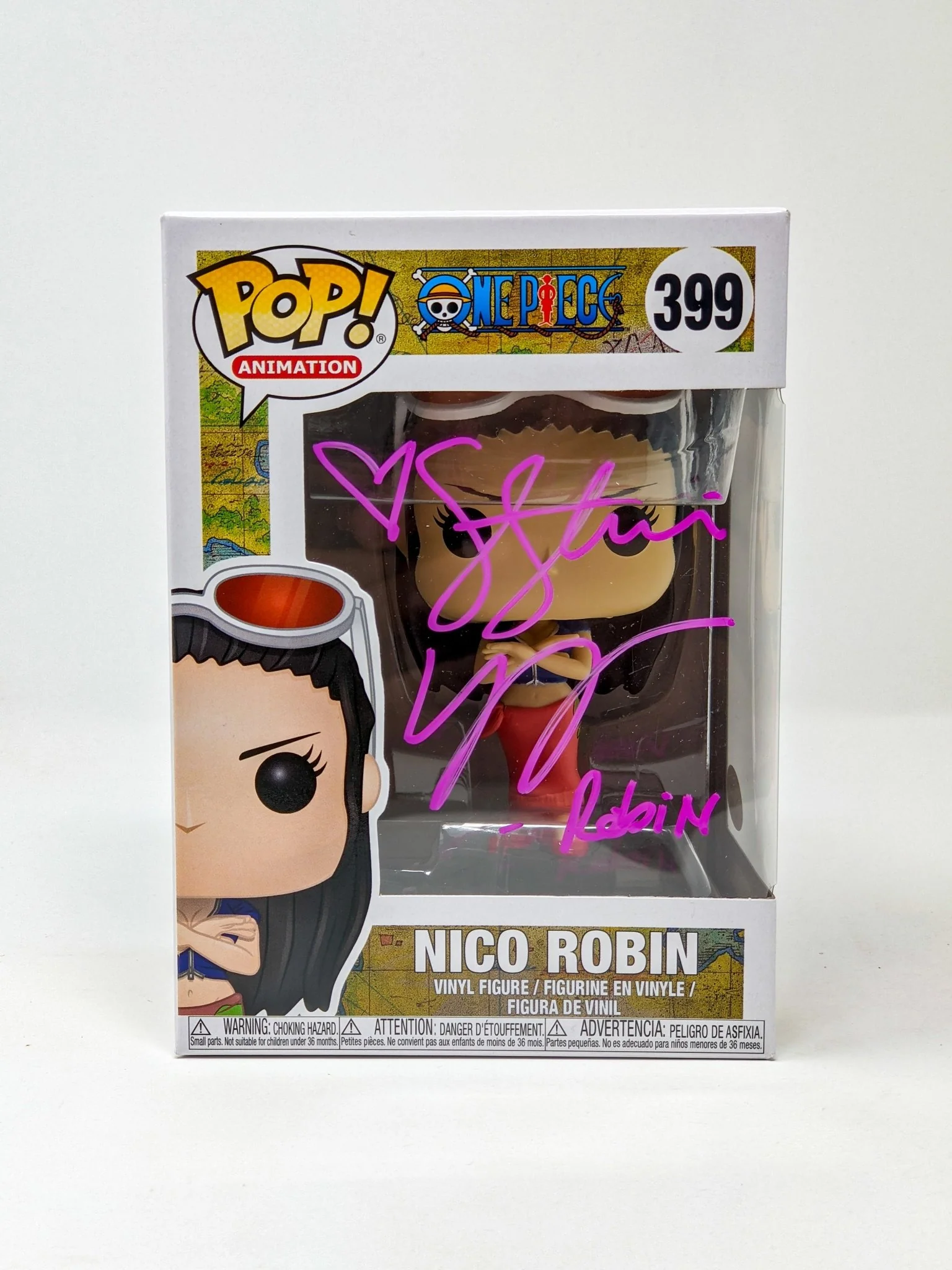 Stephanie Young One Piece Nico Robin #399 Signed Funko Pop JSA Certified Autograph - Image 2