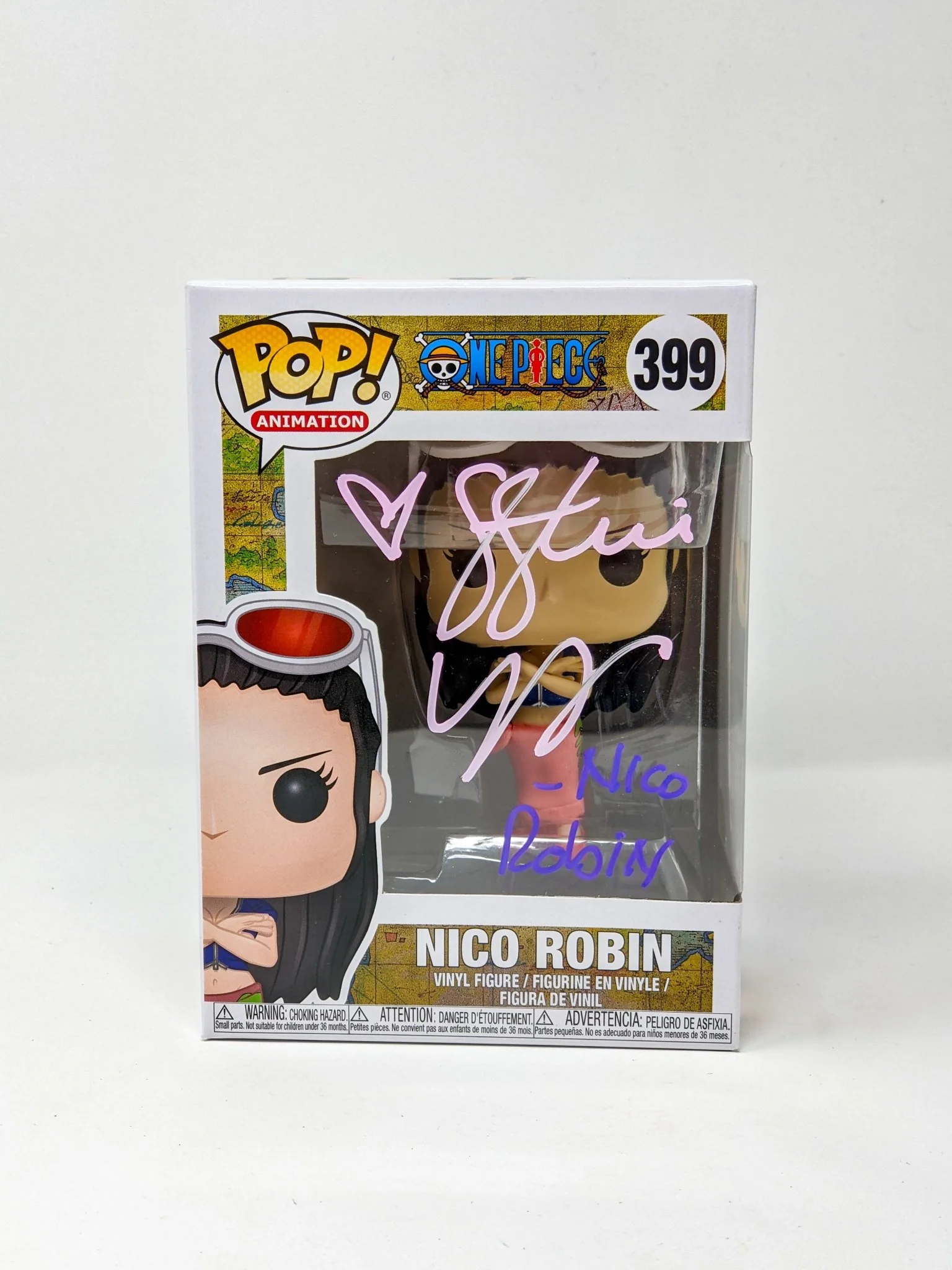 Stephanie Young One Piece Nico Robin #399 Signed Funko Pop JSA Certified Autograph - Image 5