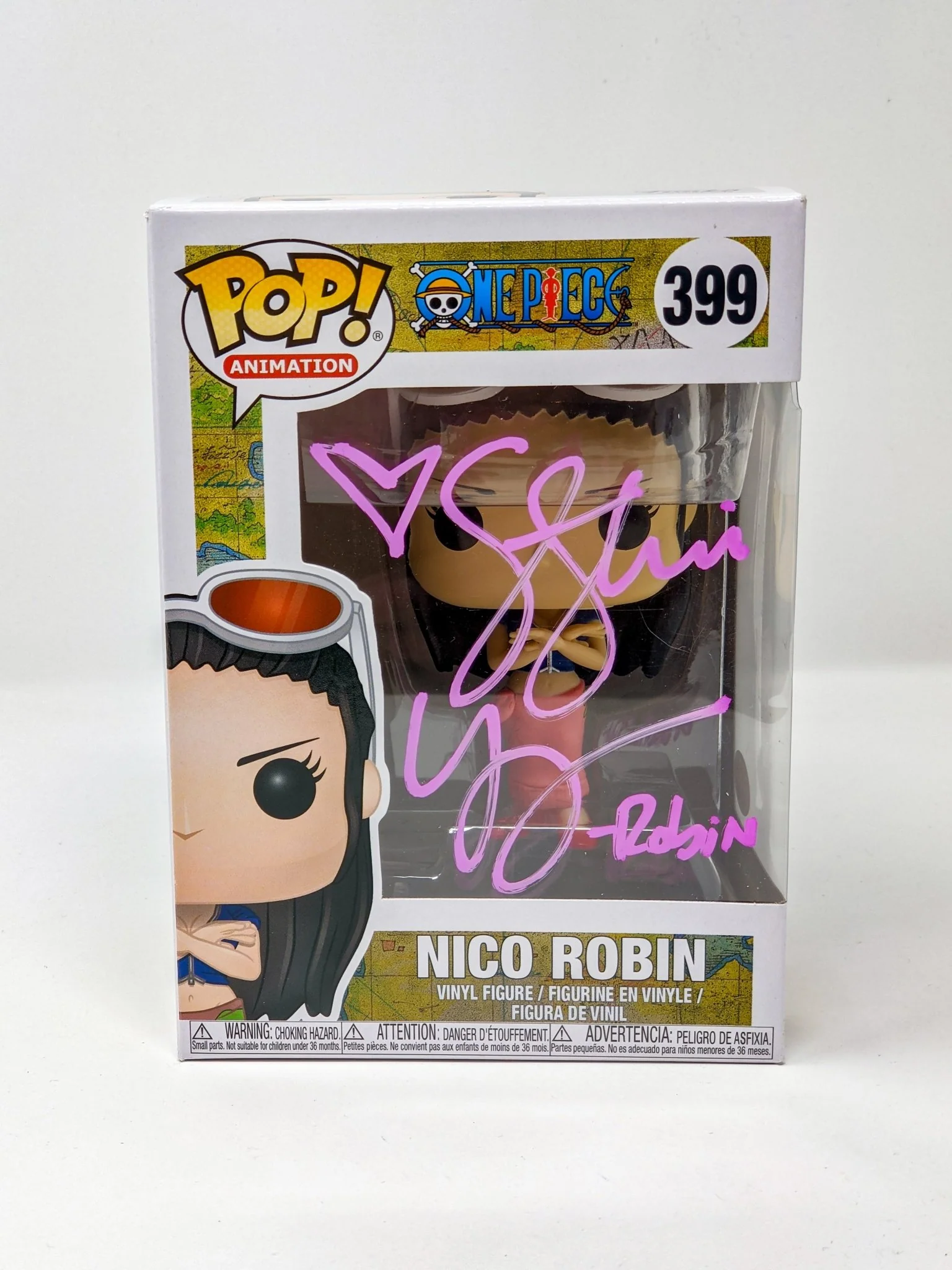 Stephanie Young One Piece Nico Robin #399 Signed Funko Pop JSA Certified Autograph - Image 6