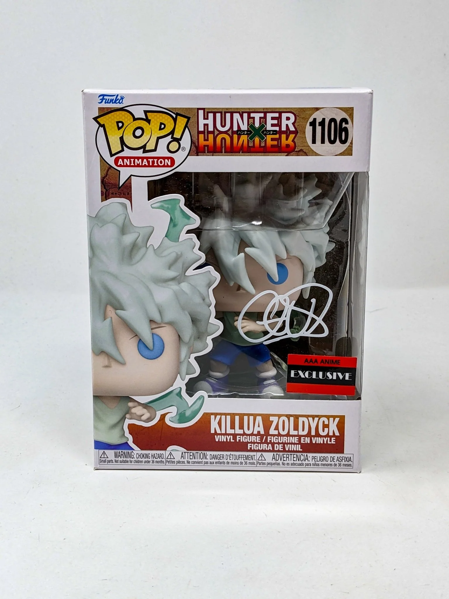 Cristina Vee Hunter X Hunter Killua Zoldyck #1106 Signed AAA Anime EXCLUSIVE Funko Pop JSA Certified Autograph - Image 3