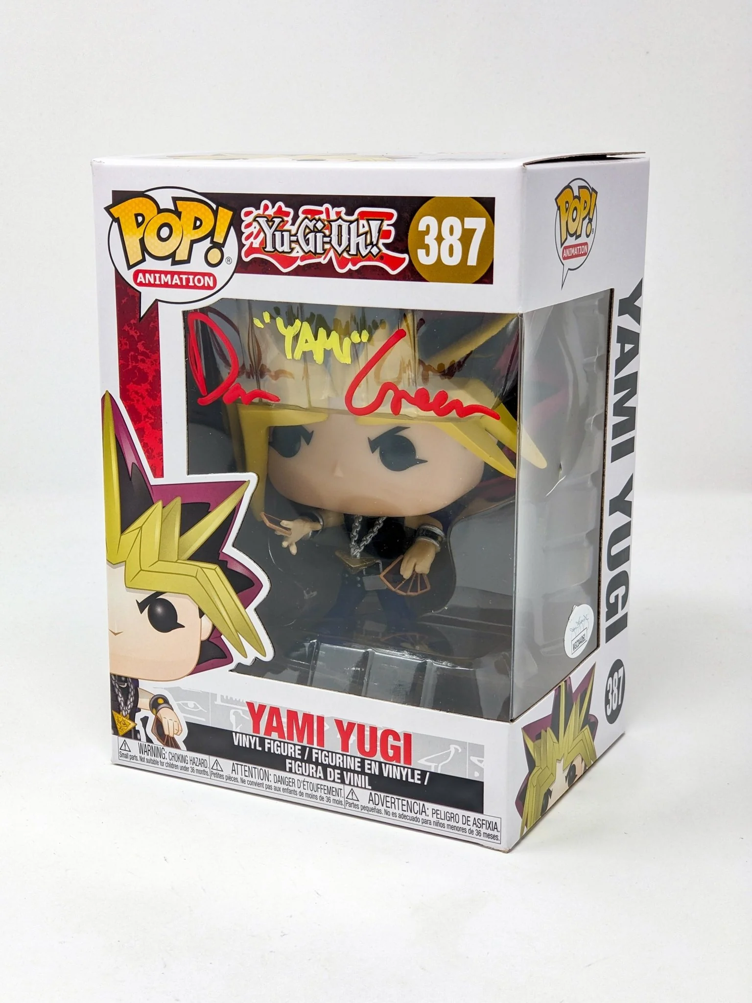 Dan Green YuGiOh Yami Yugi #387 Signed Funko Pop JSA Certified Autograph - Image 3