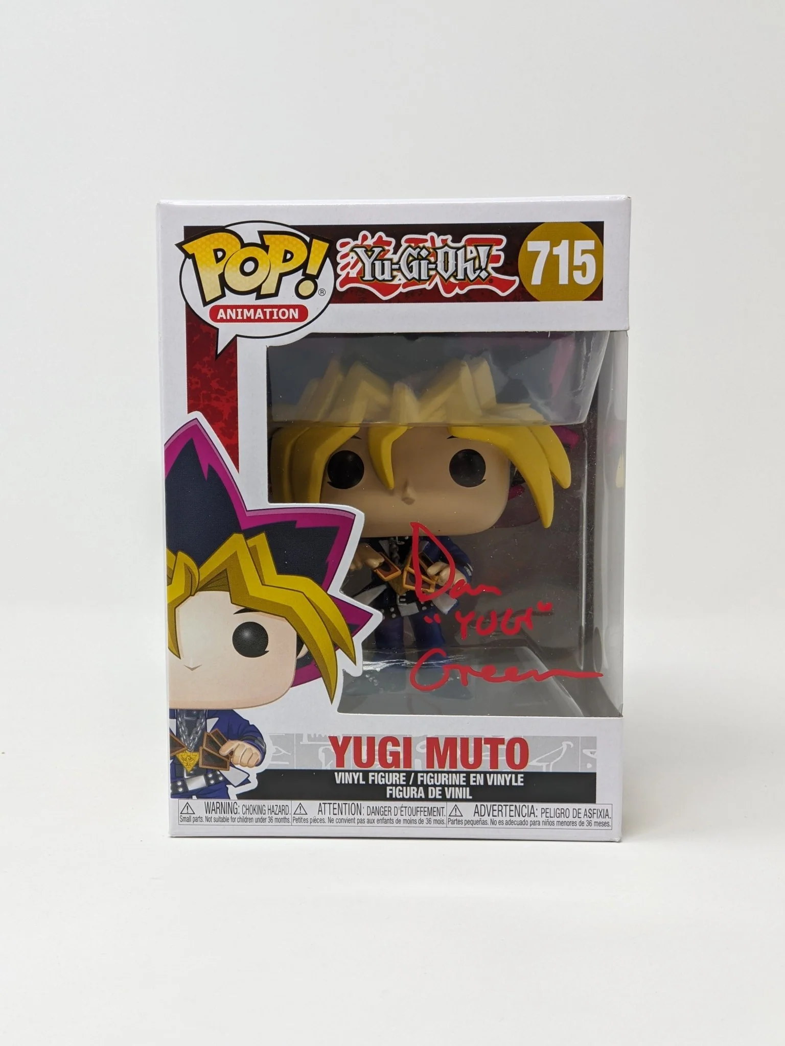 Dan Green YuGiOh Yugi Muto #715 Signed Funko Pop JSA Certified Autograph - Image 2