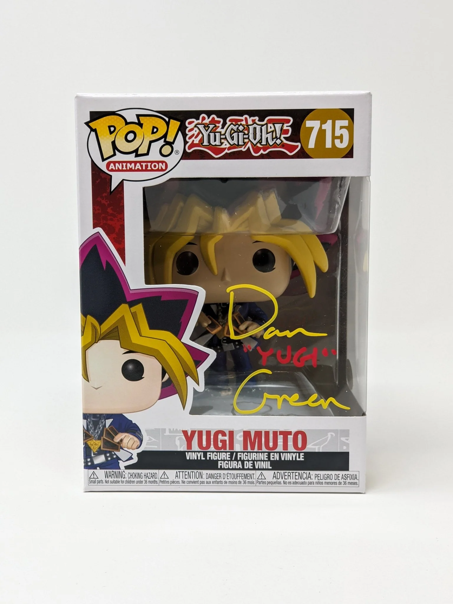 Dan Green YuGiOh Yugi Muto #715 Signed Funko Pop JSA Certified Autograph - Image 4