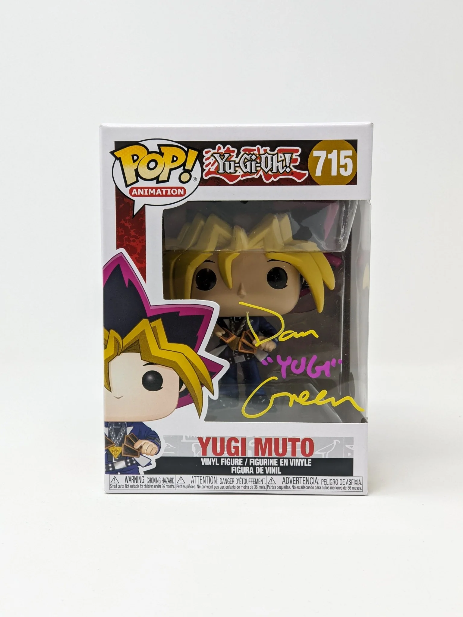 Dan Green YuGiOh Yugi Muto #715 Signed Funko Pop JSA Certified Autograph - Image 5