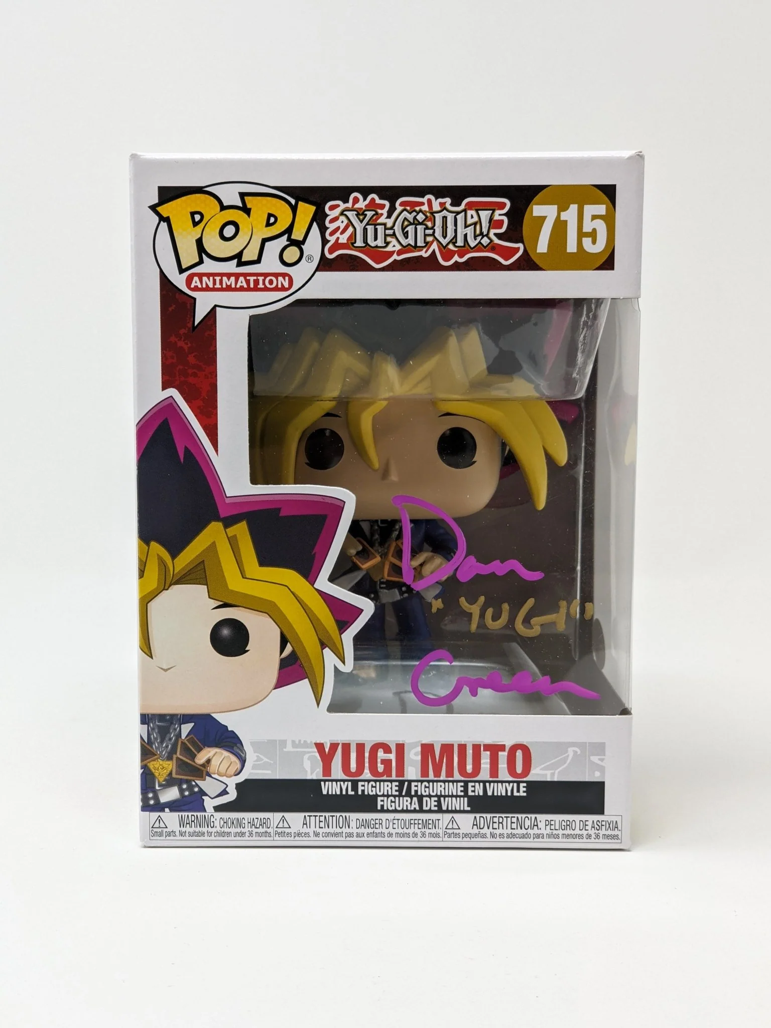 Dan Green YuGiOh Yugi Muto #715 Signed Funko Pop JSA Certified Autograph - Image 7