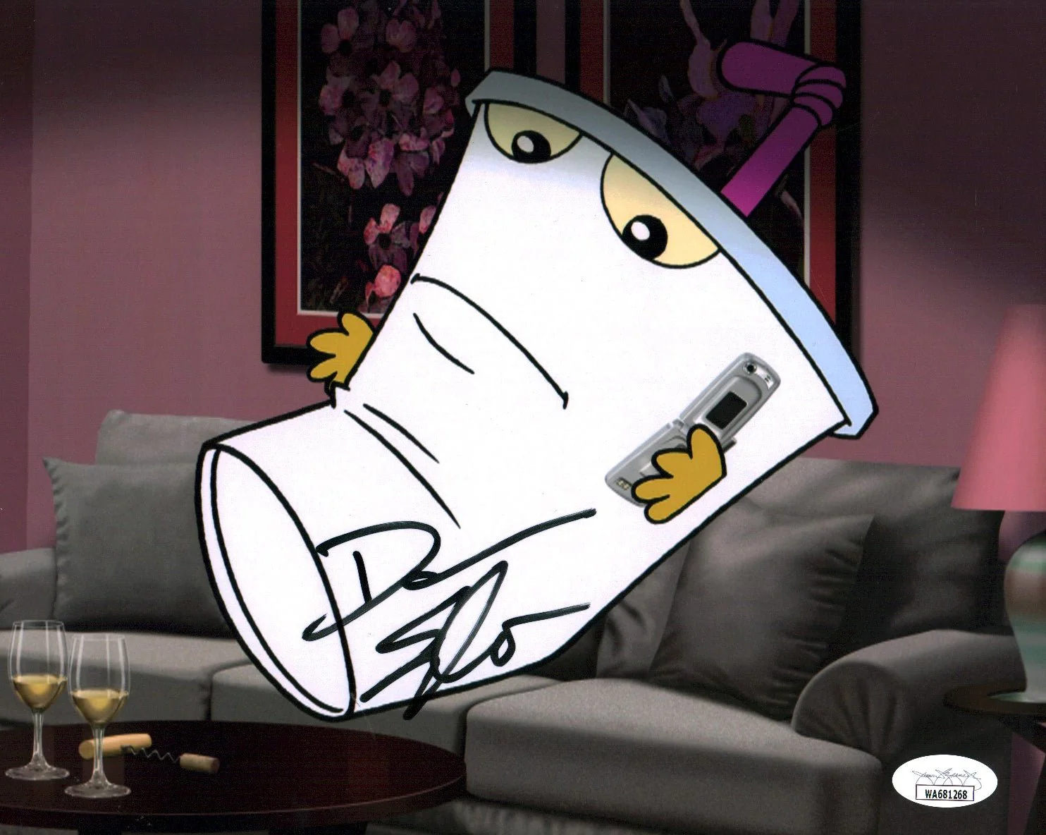 Dana Snyder Aqua Teen Hunger Force 8x10 Signed Photo JSA Certified Autograph - Image 2