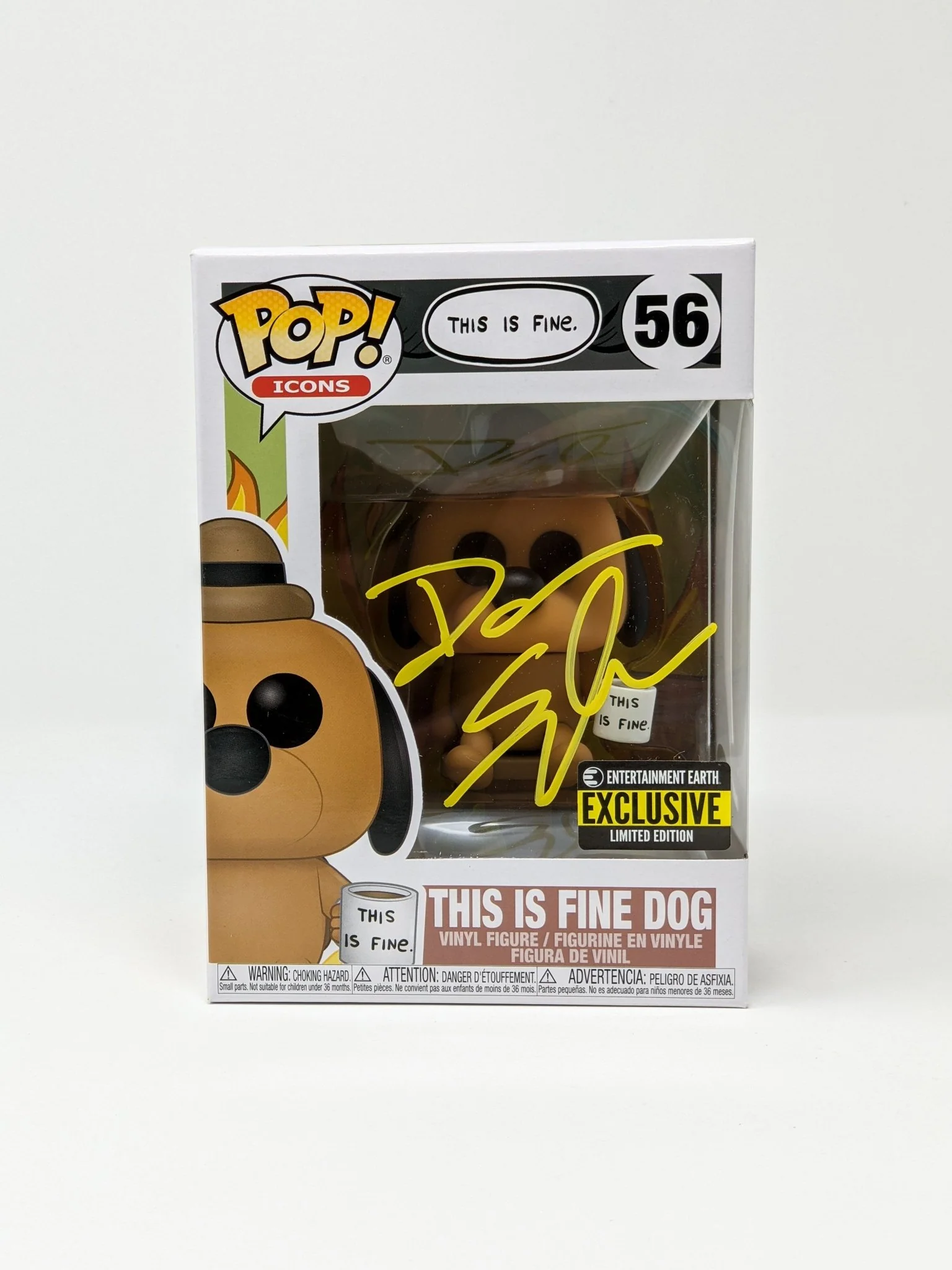 Dana Snyder This Is Fine Dog #56 Exclusive Signed Funko Pop JSA Certified Autograph - Image 5