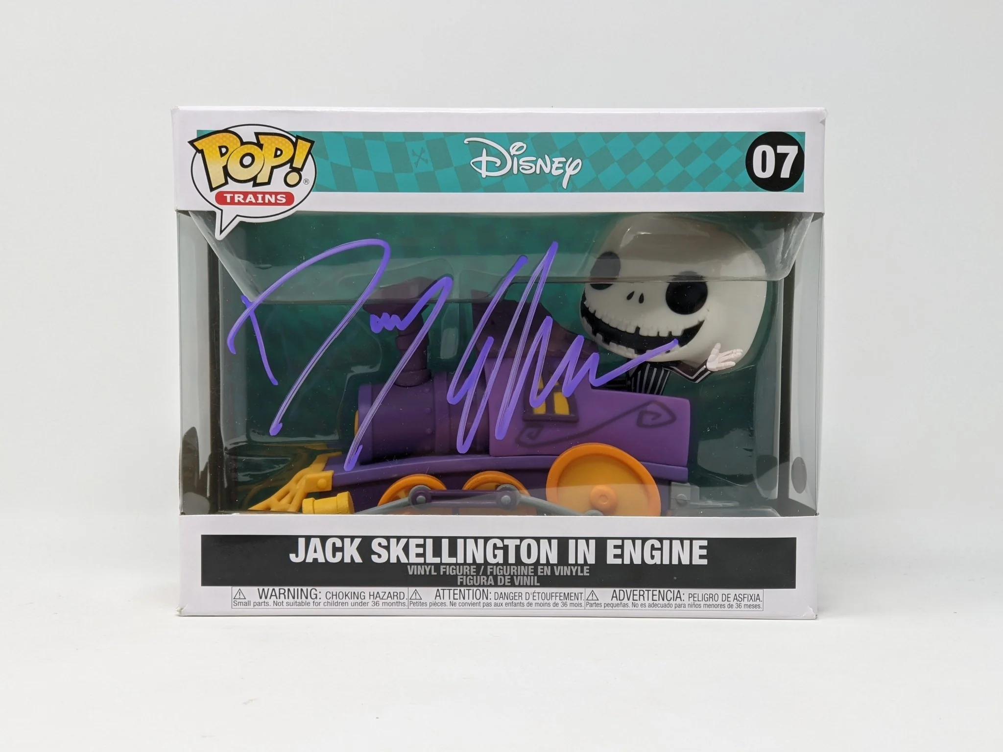 Danny Elfman Disney Nightmare Jack Skellington in Engine #07 Funko Pop! Trains JSA Certified Autograph - Image 2