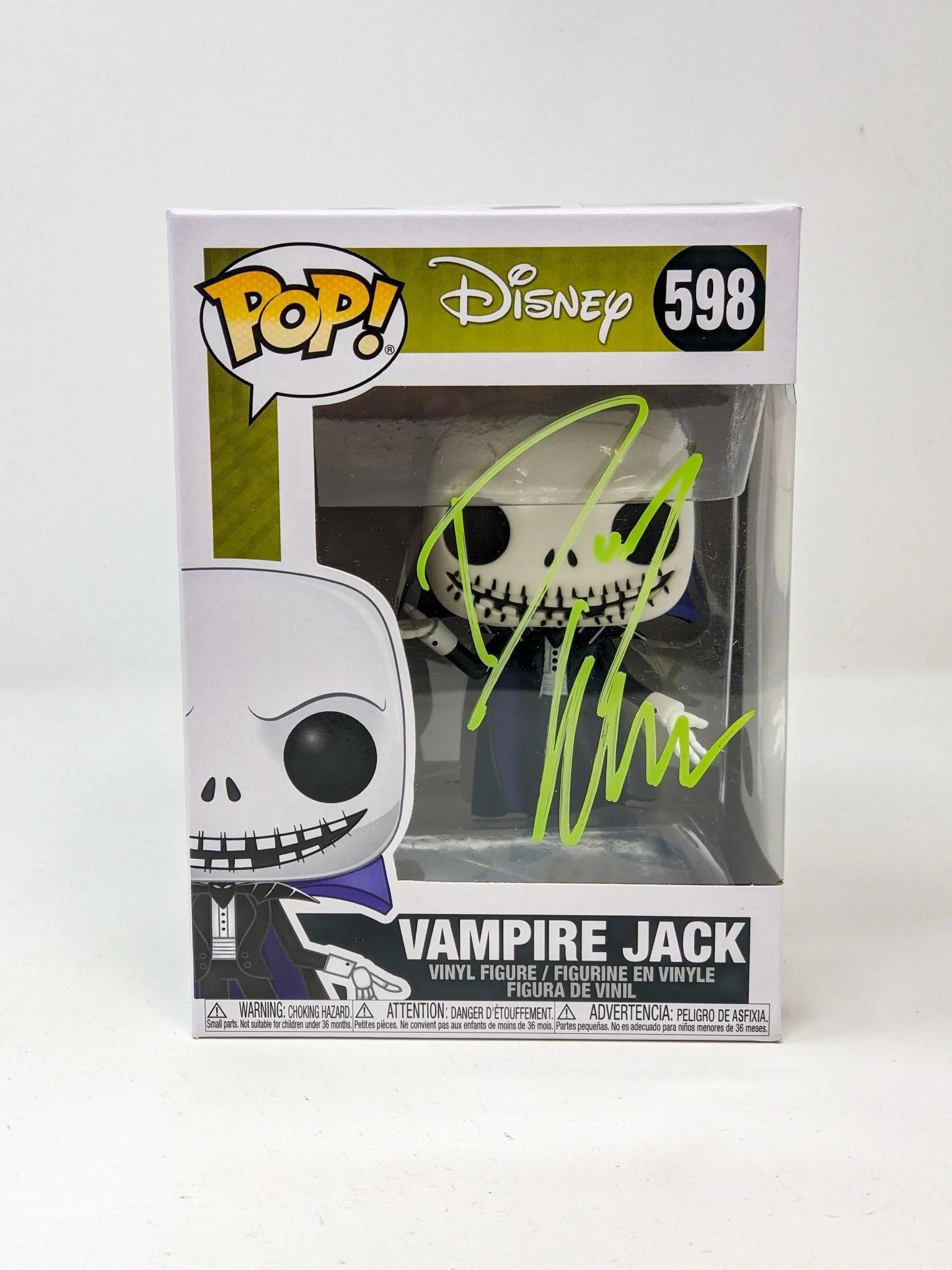 Danny Elfman Disney's Nightmare Before Christmas Vampire Jack #598 Signed Funko Pop JSA COA Certified Autograph - Image 2
