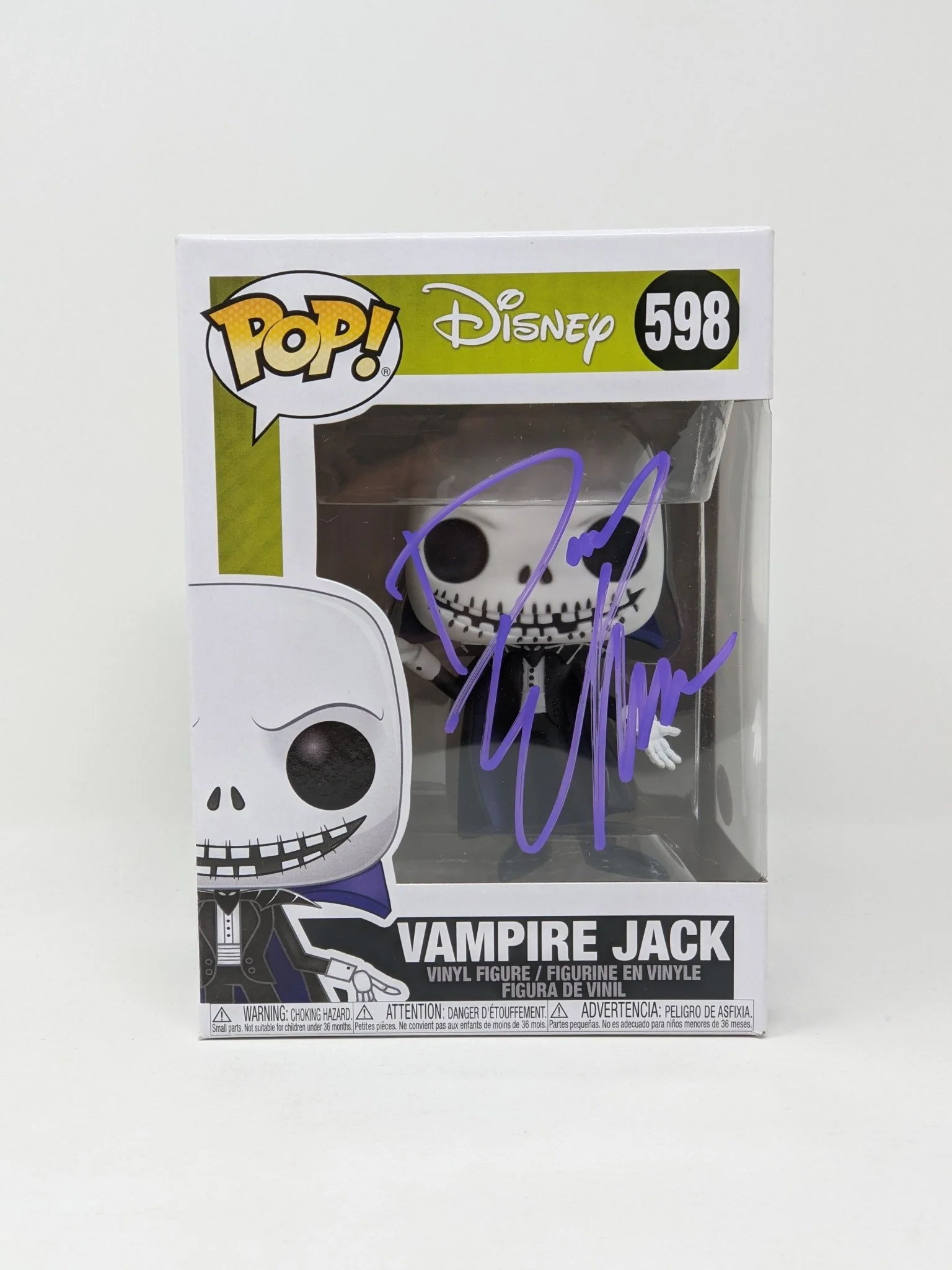 Danny Elfman Disney's Nightmare Before Christmas Vampire Jack #598 Signed Funko Pop JSA COA Certified Autograph - Image 4