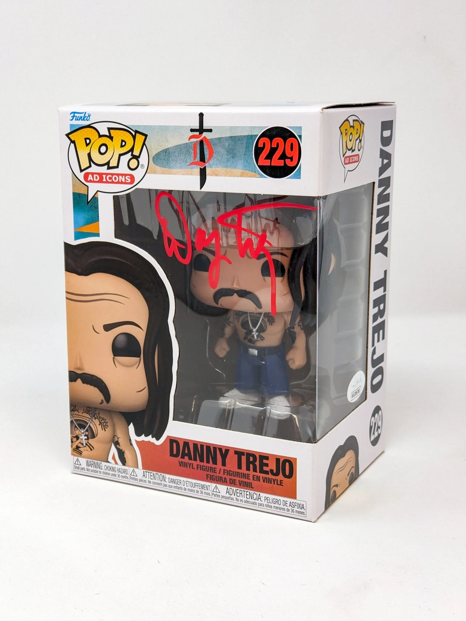 Danny Trejo #229 Signed Funko Pop JSA Certified Autograph