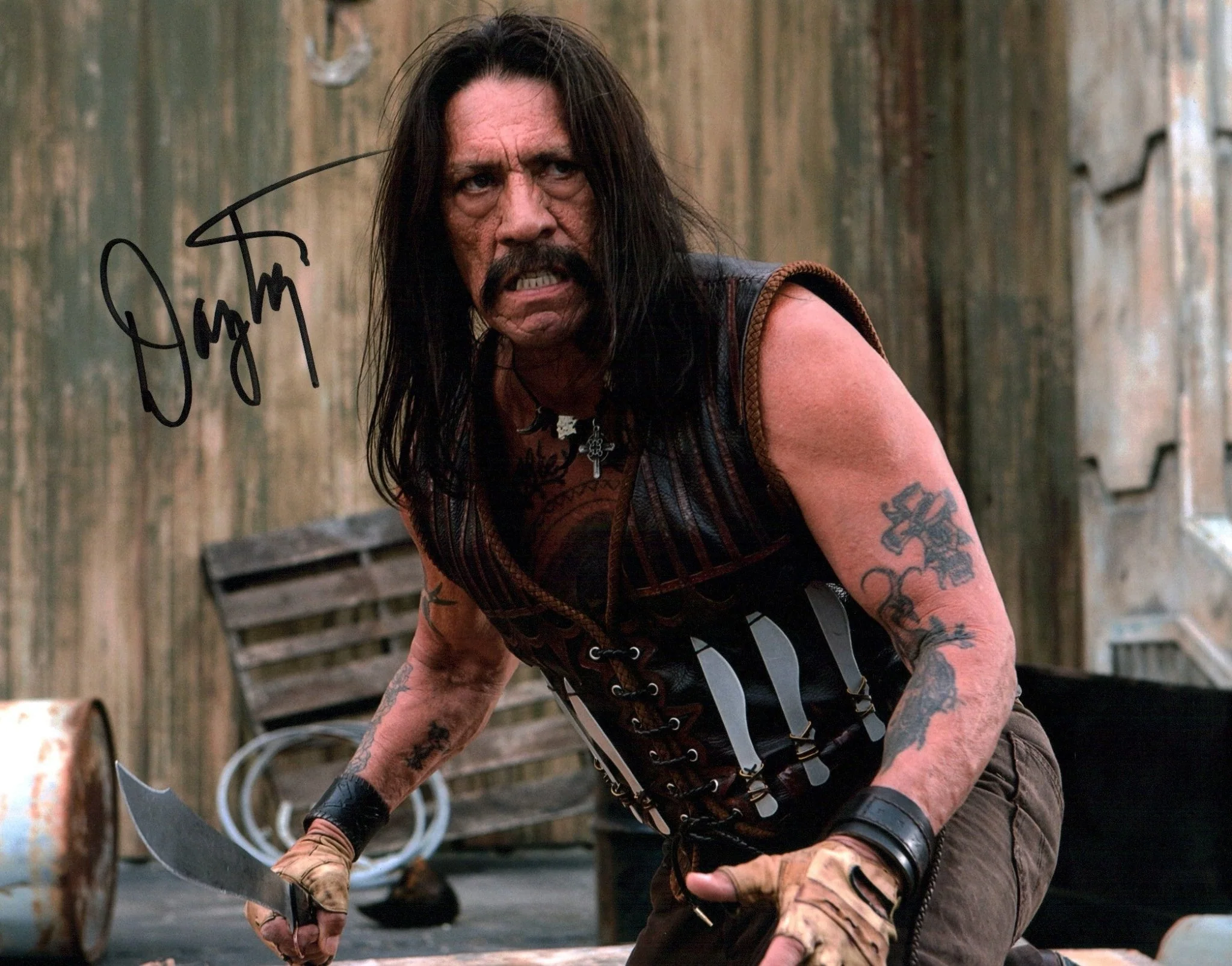 Danny Trejo Machete 11x14 Signed Mini Poster JSA Certified Autograph