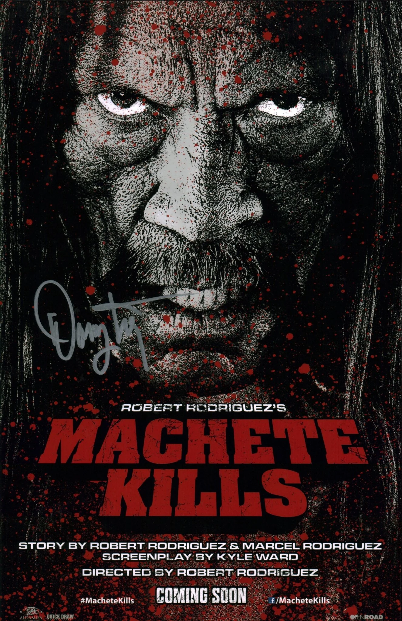 Danny Trejo Machete 11x17 Signed Mini Poster JSA Certified Autograph
