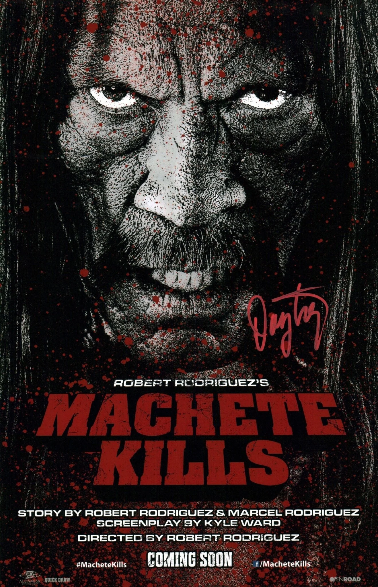 Danny Trejo Machete 11x17 Signed Mini Poster JSA Certified Autograph - Image 2
