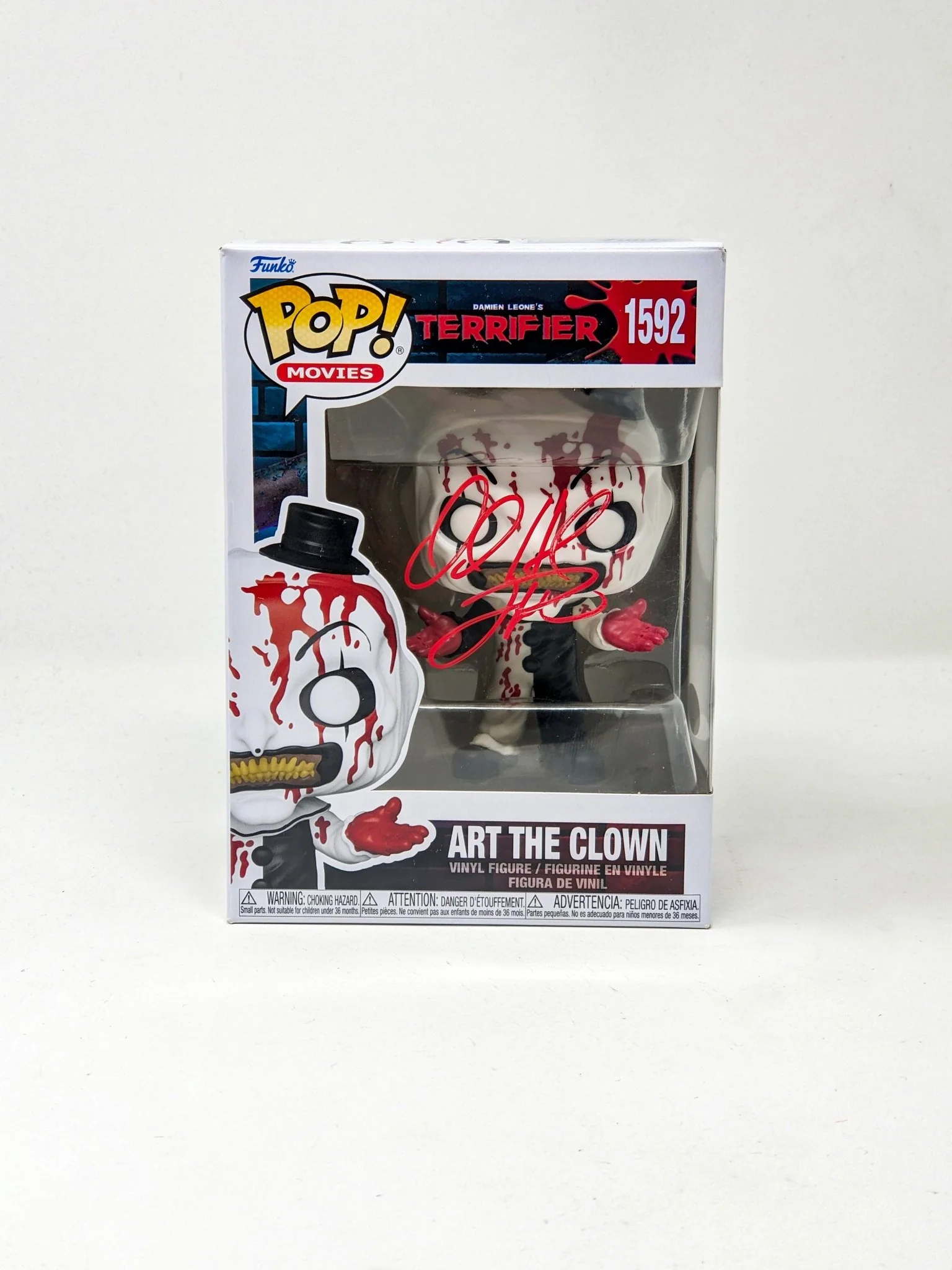 David Howard Thornton Art The Clown #1592 Signed Funko Pop JSA Certified Autograph - Image 2