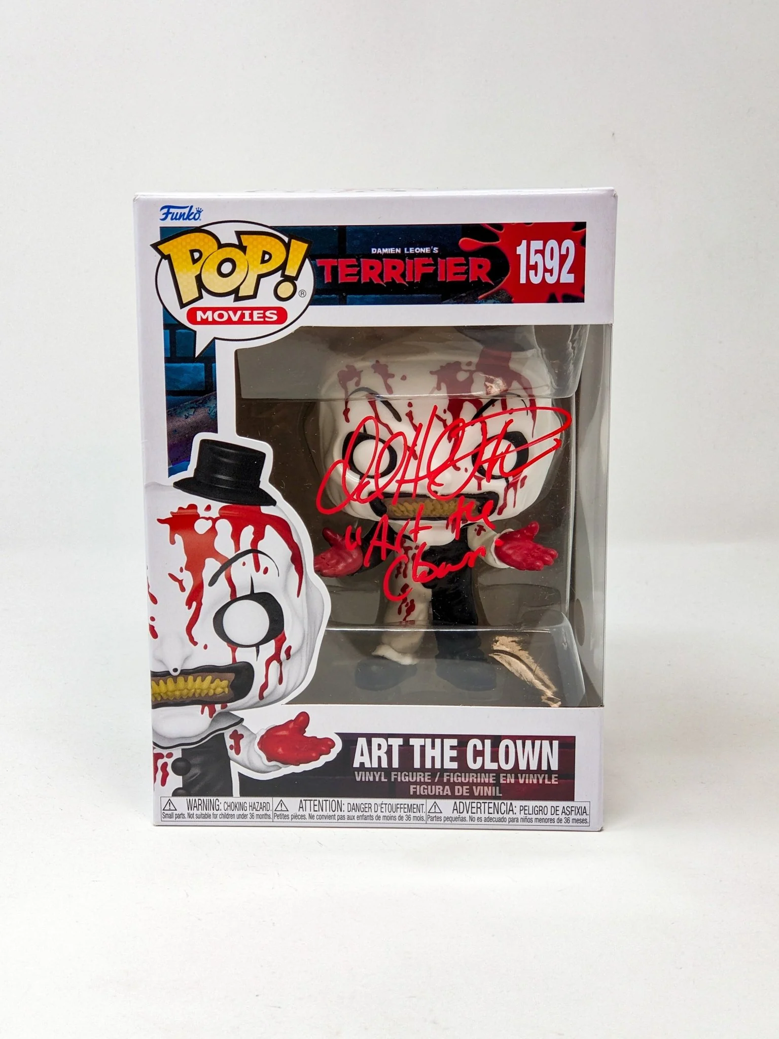David Howard Thornton Art The Clown #1592 Signed Funko Pop JSA Certified Autograph - Image 4