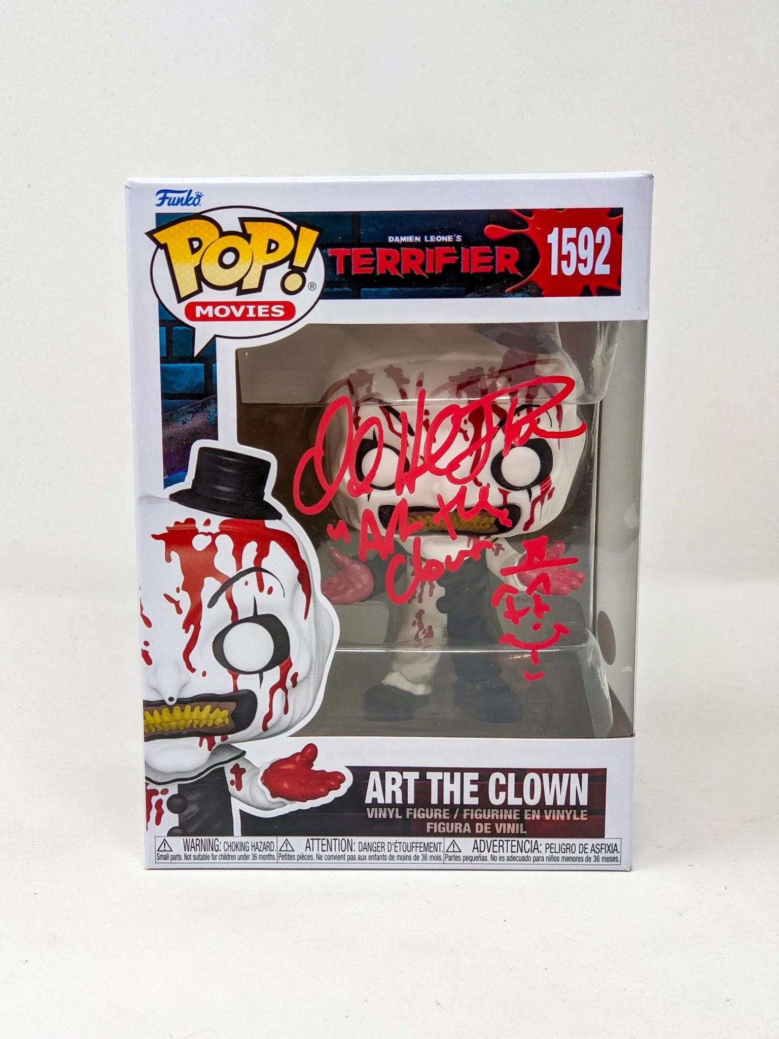 David Howard Thornton Art The Clown #1592 Signed Funko Pop JSA Certified Autograph - Image 5