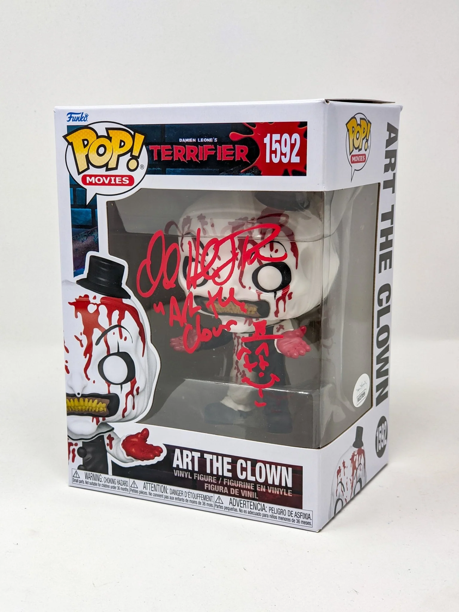 David Howard Thornton Art The Clown #1592 Signed Funko Pop JSA Certified Autograph - Image 6