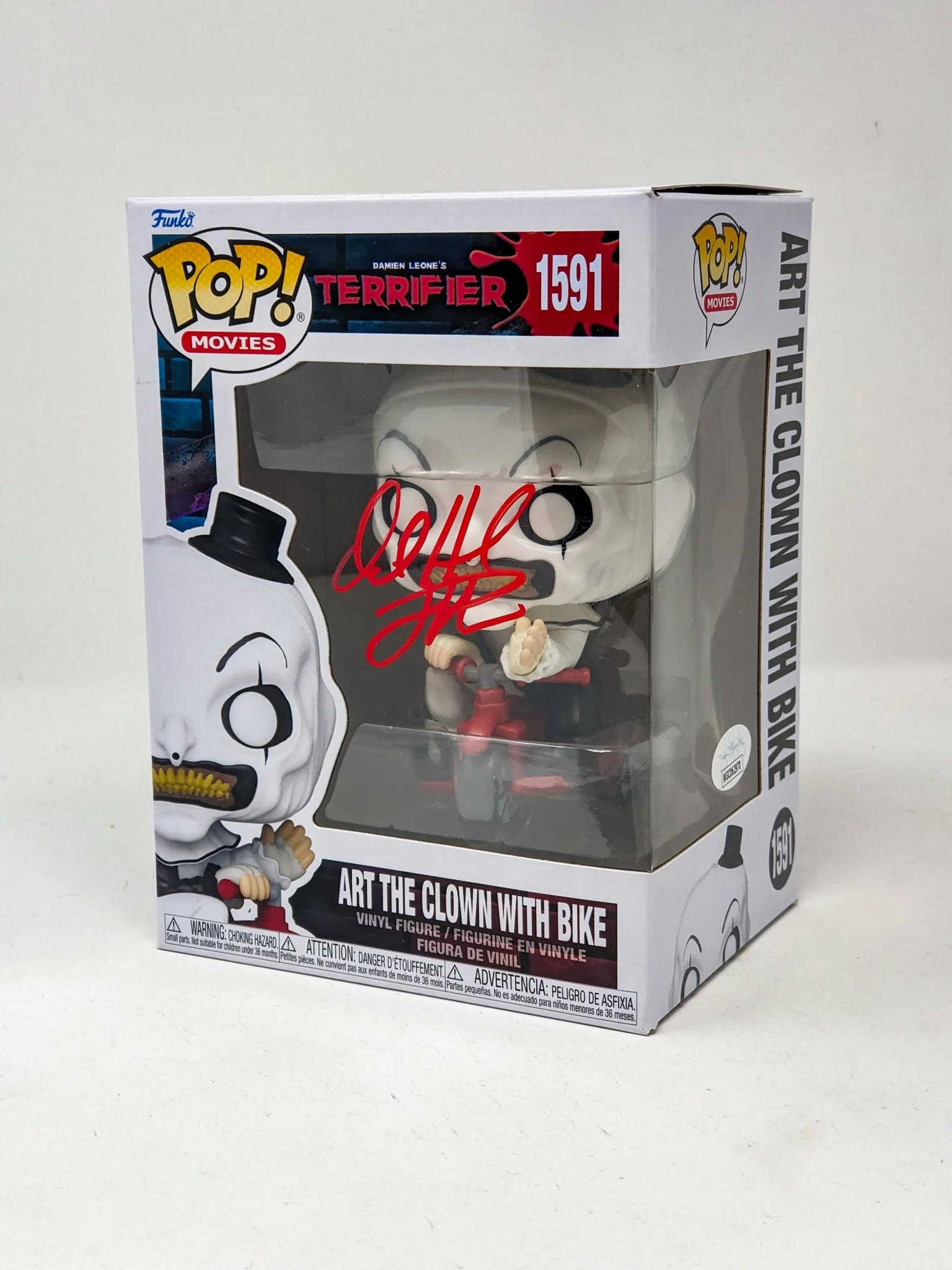 David Howard Thornton Art The Clown #1591 Signed Funko Pop JSA Certified Autograph