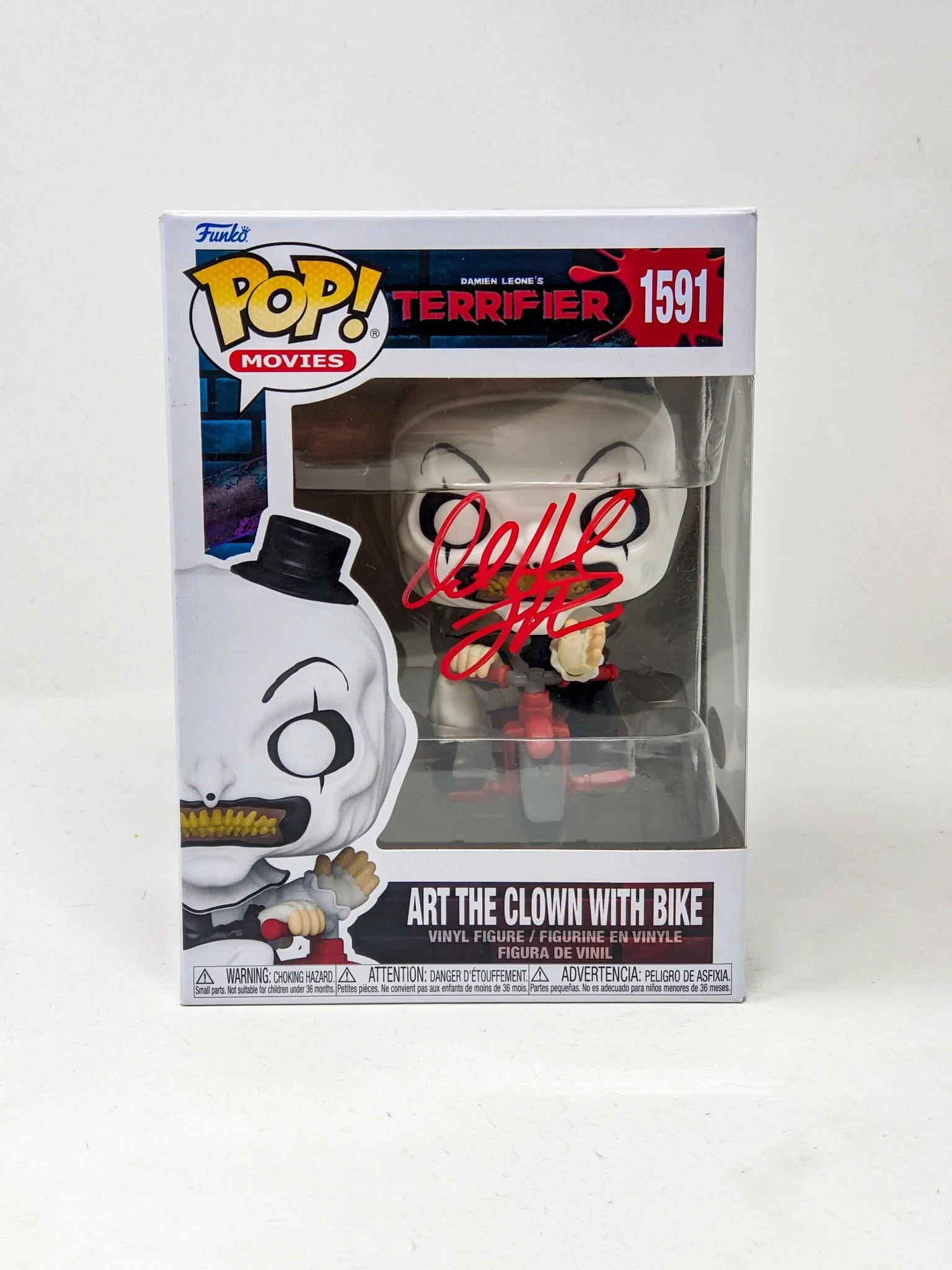 David Howard Thornton Art The Clown #1591 Signed Funko Pop JSA Certified Autograph - Image 2