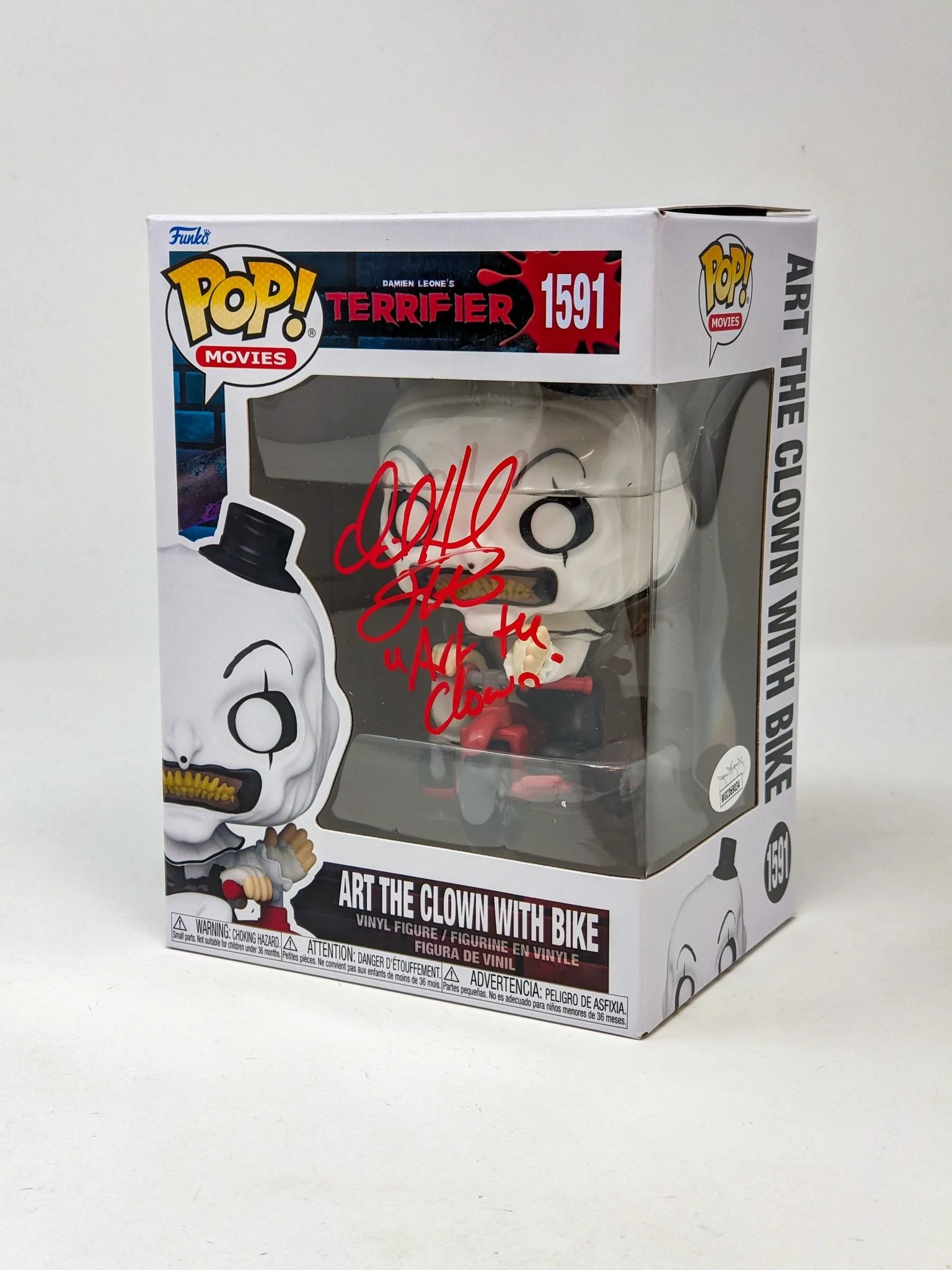 David Howard Thornton Art The Clown #1591 Signed Funko Pop JSA Certified Autograph - Image 3