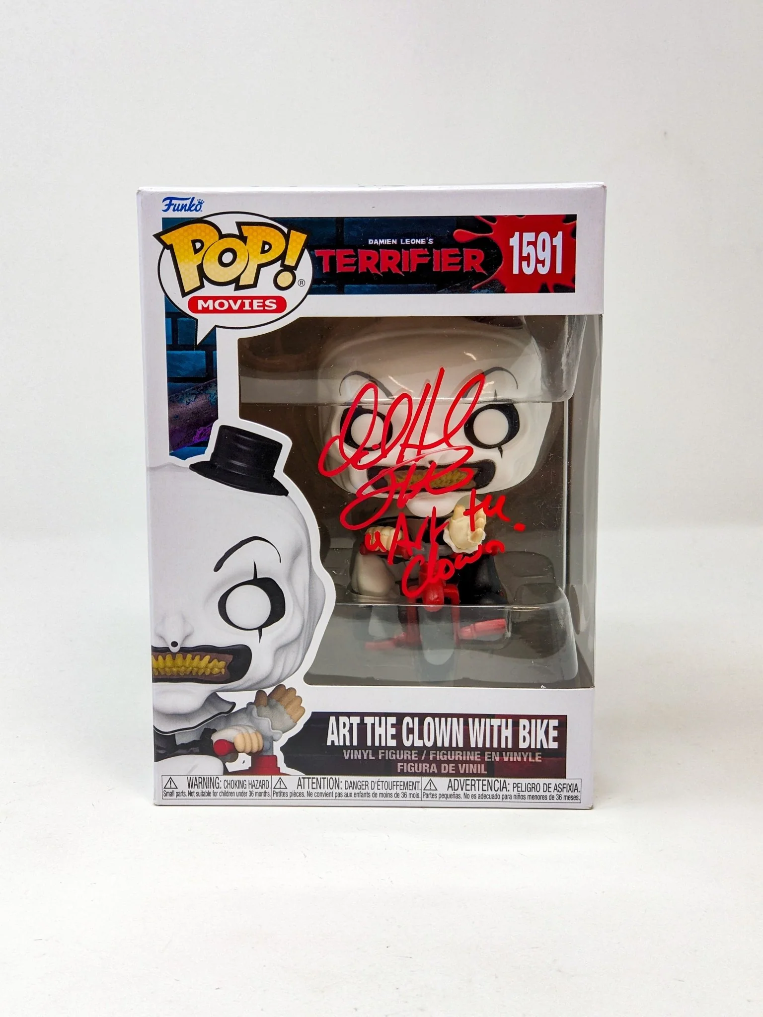 David Howard Thornton Art The Clown #1591 Signed Funko Pop JSA Certified Autograph - Image 4