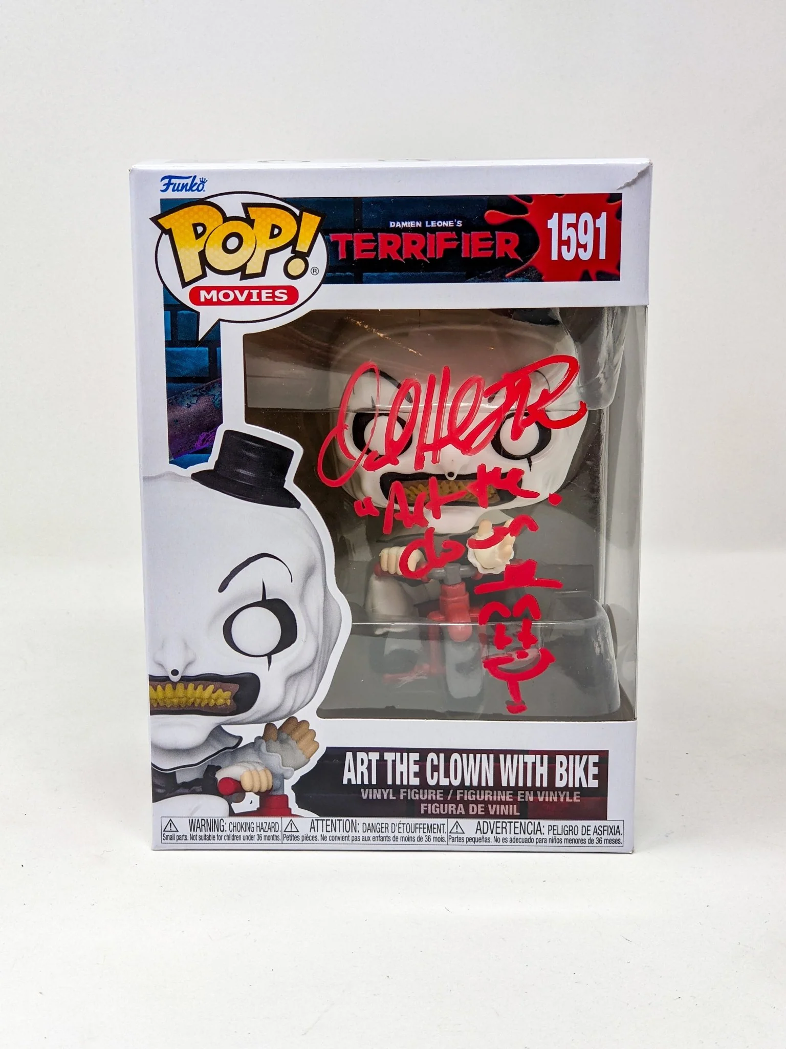 David Howard Thornton Art The Clown #1591 Signed Funko Pop JSA Certified Autograph - Image 5