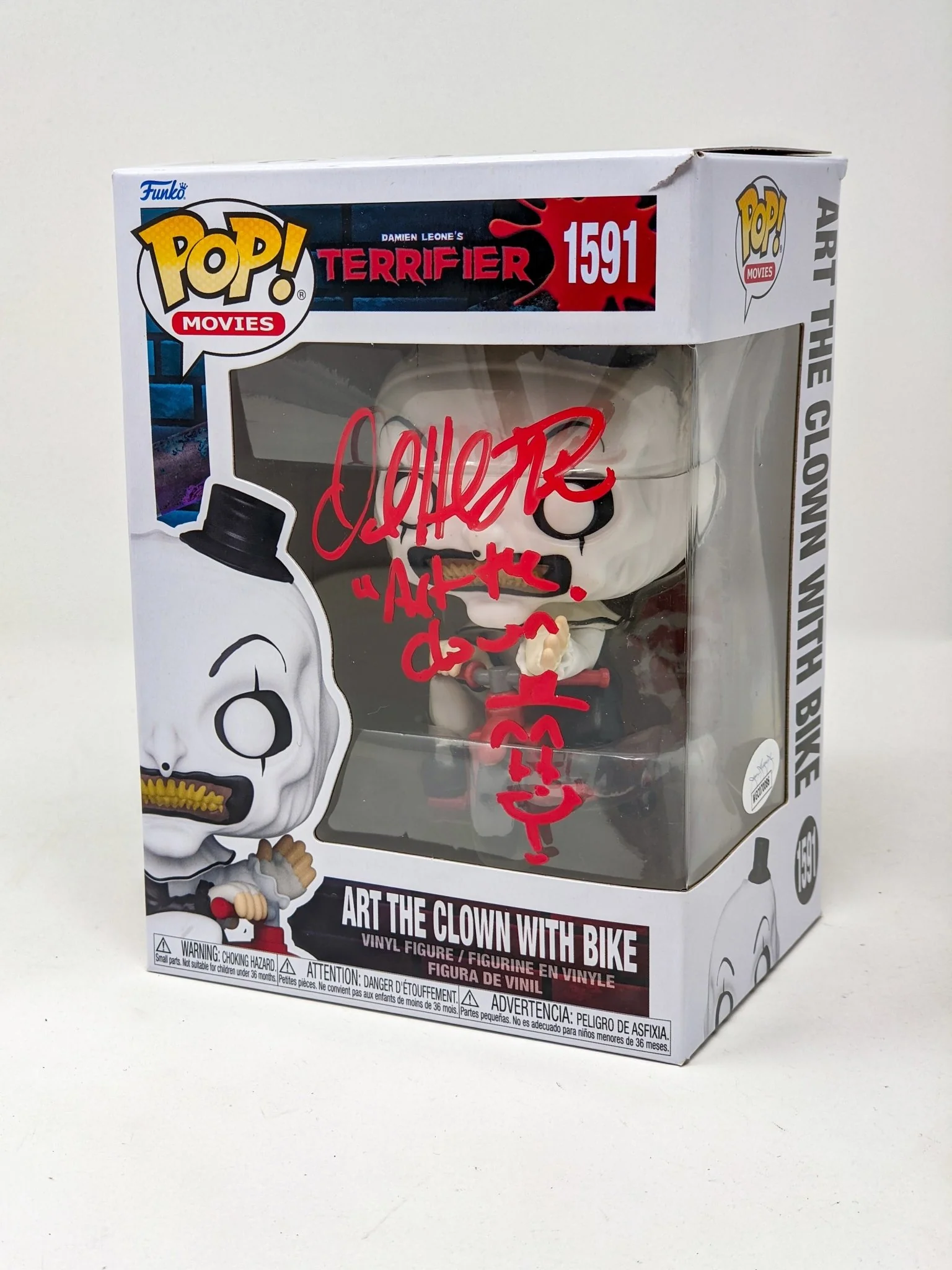 David Howard Thornton Art The Clown #1591 Signed Funko Pop JSA Certified Autograph - Image 6