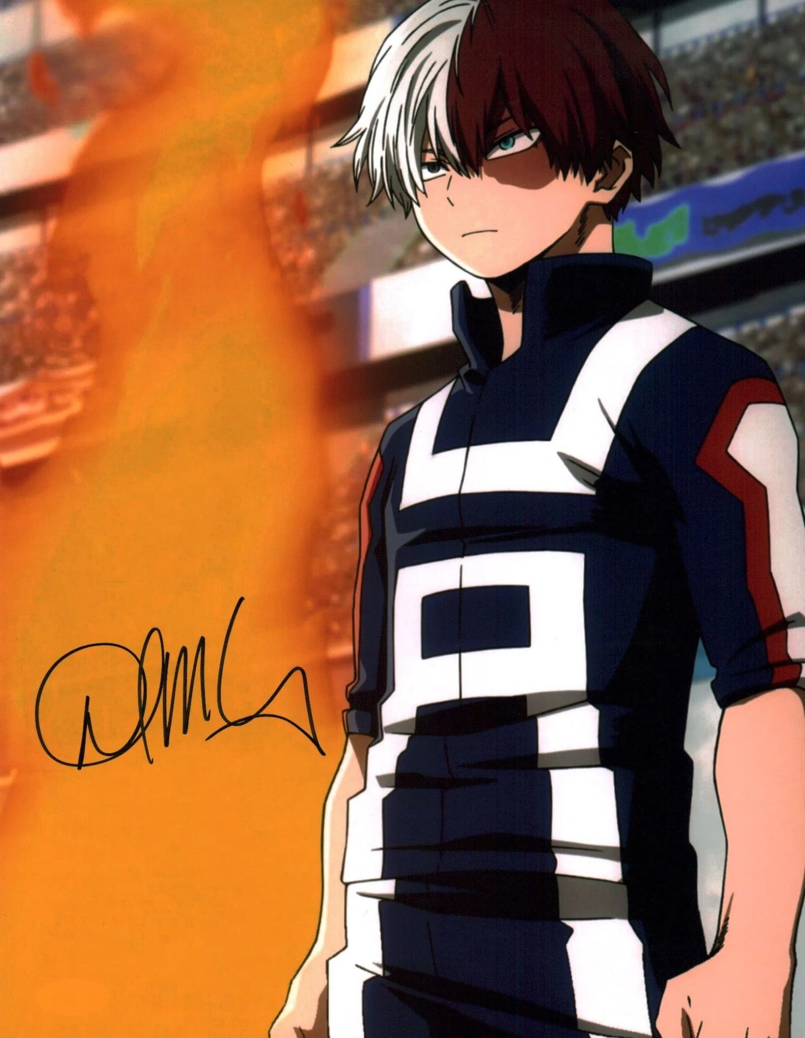 David Matranga My Hero Academia 11x14 Signed Photo Poster JSA Certified Autograph - Image 3