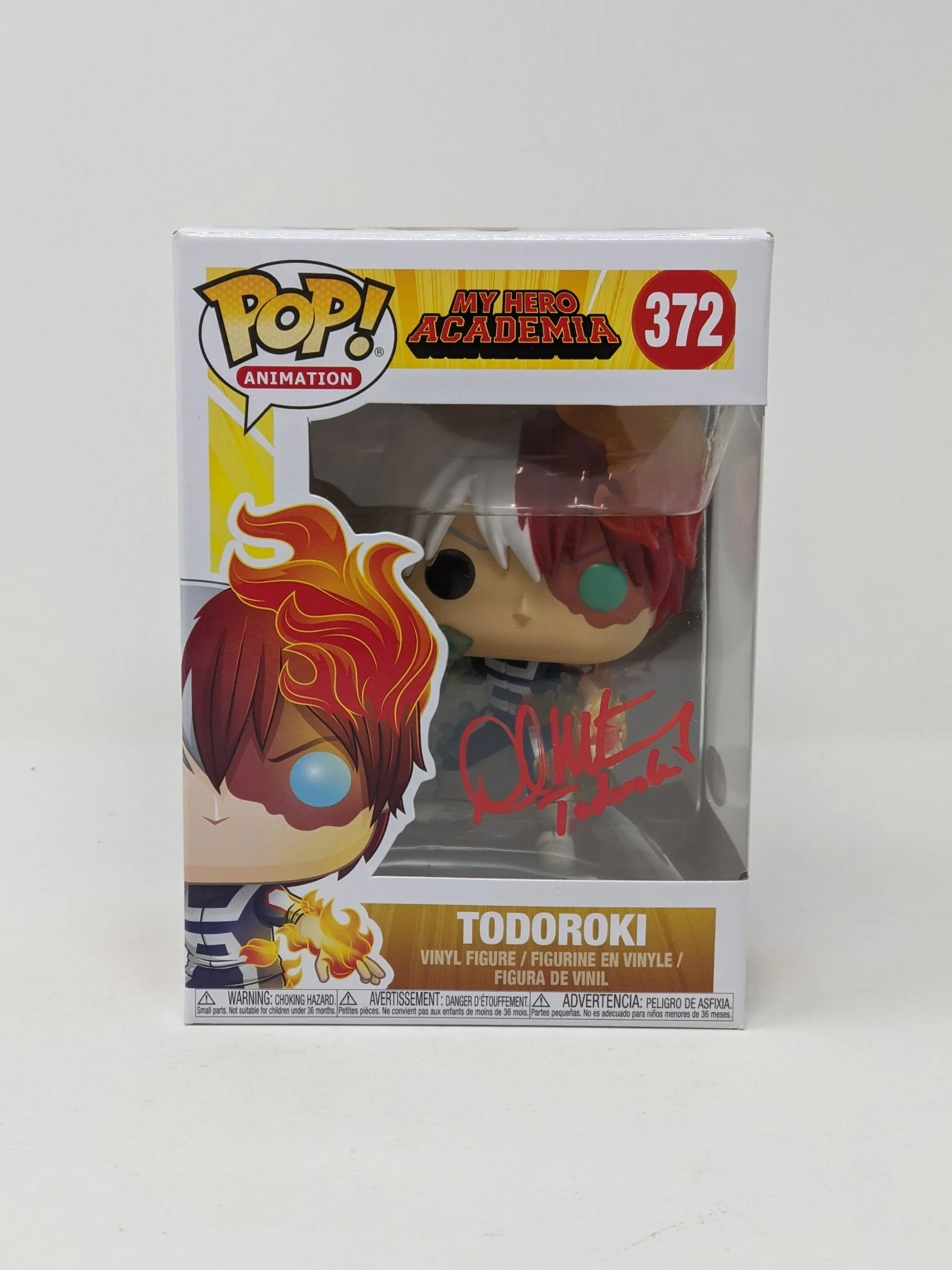 David Matranga My Hero Academia Todoroki #372 Signed Funko Pop JSA Certified Autograph - Image 2