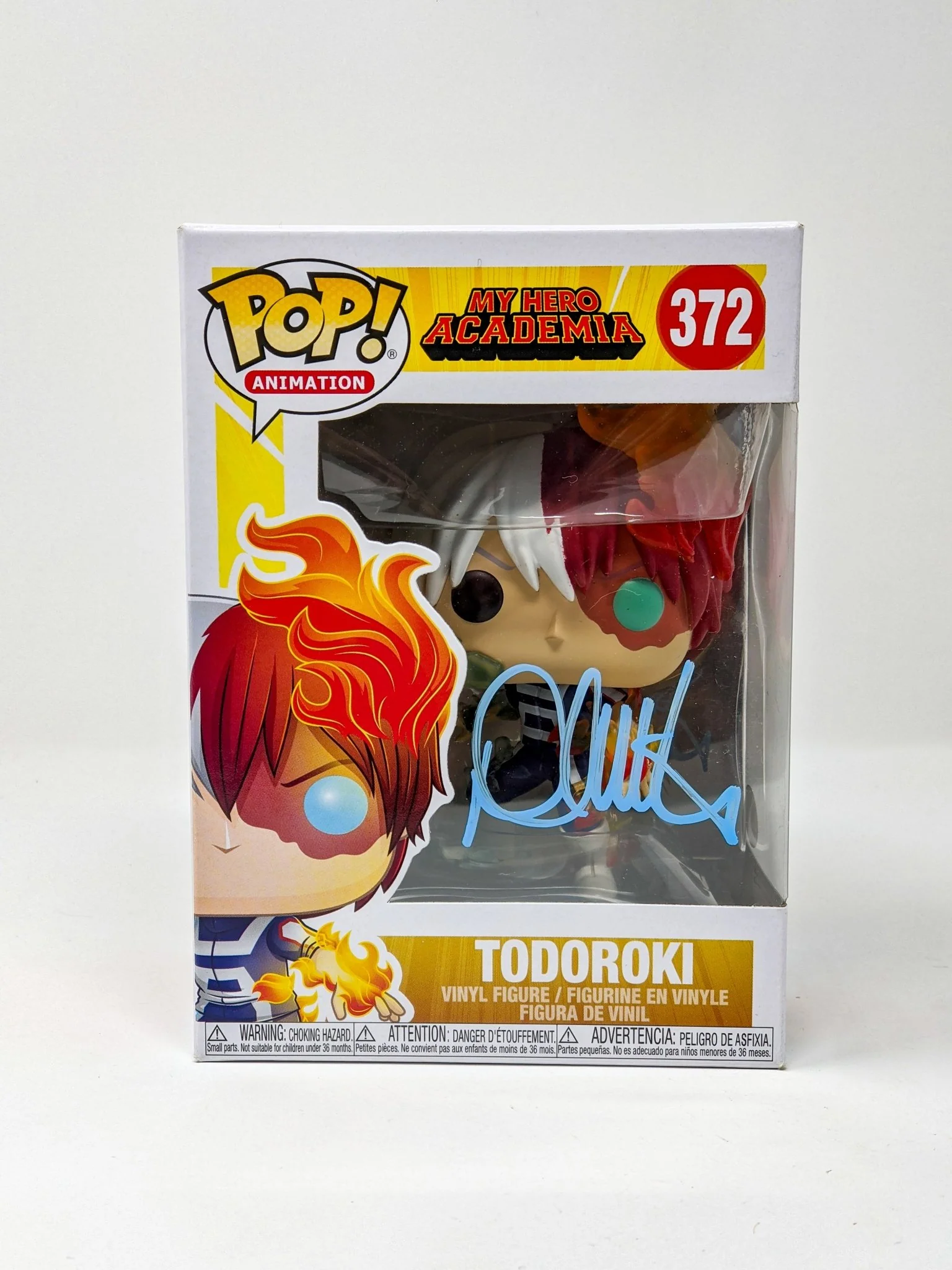 David Matranga My Hero Academia Todoroki #372 Signed Funko Pop JSA Certified Autograph - Image 3