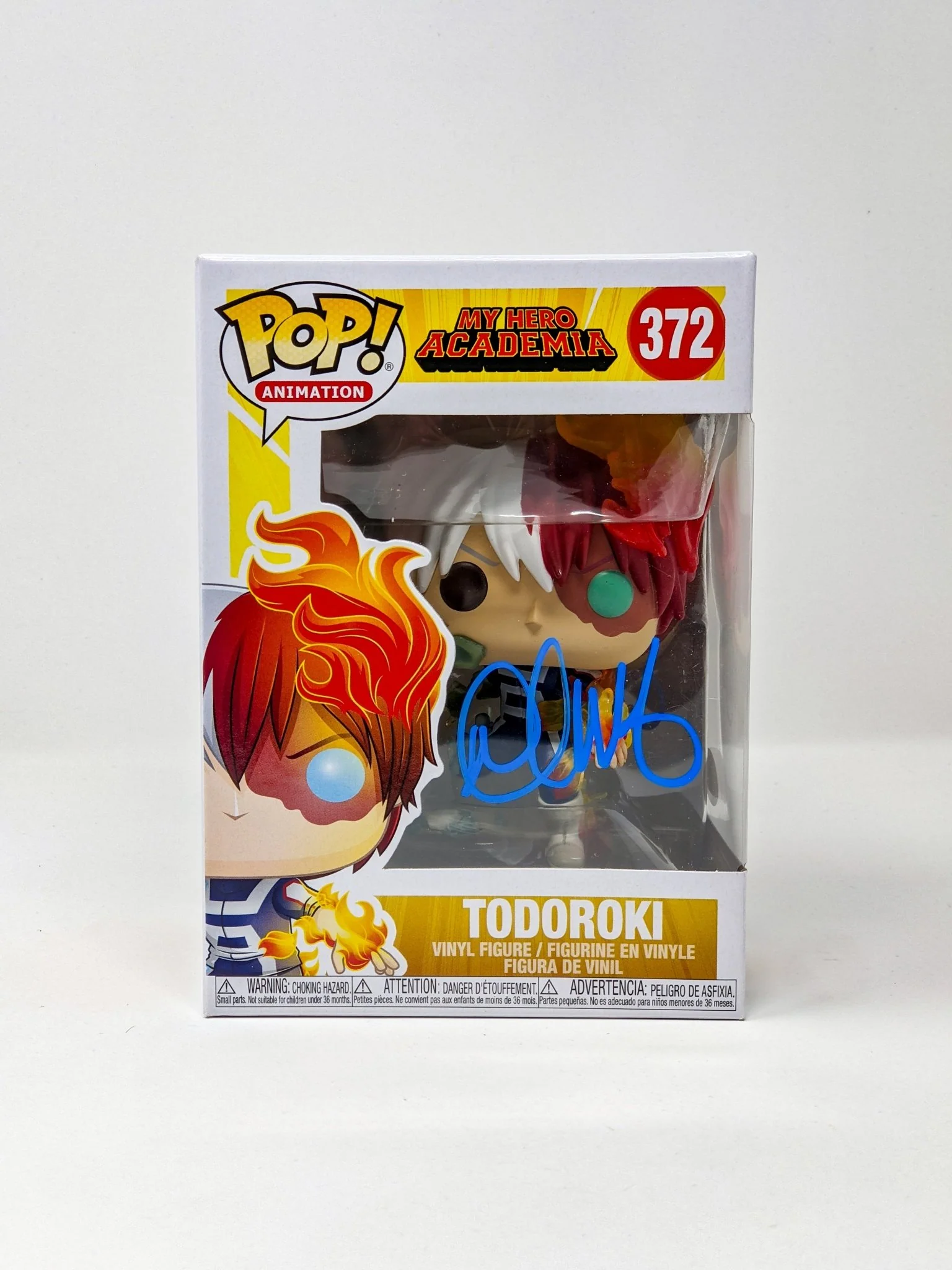 David Matranga My Hero Academia Todoroki #372 Signed Funko Pop JSA Certified Autograph - Image 4