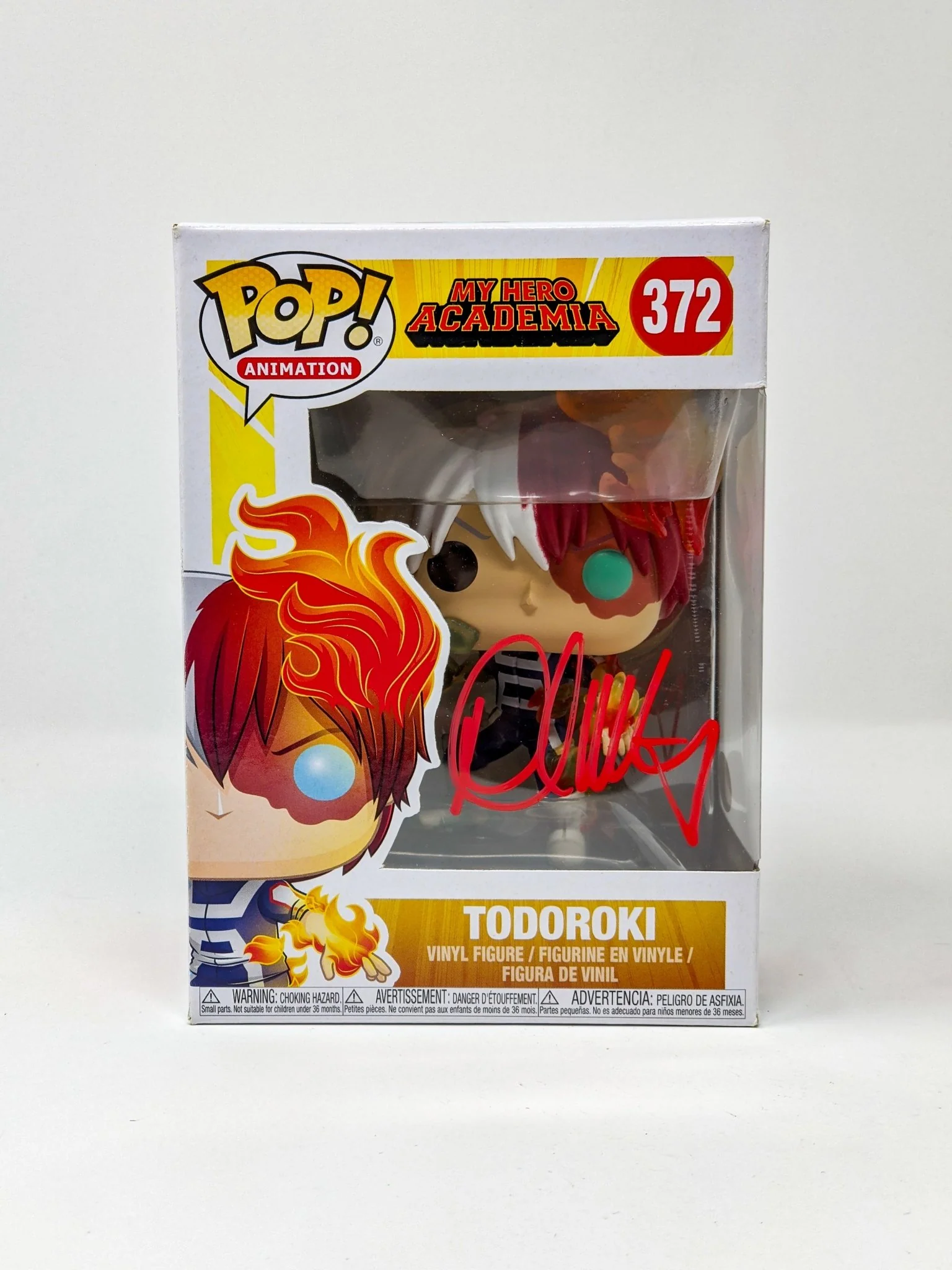 David Matranga My Hero Academia Todoroki #372 Signed Funko Pop JSA Certified Autograph - Image 5