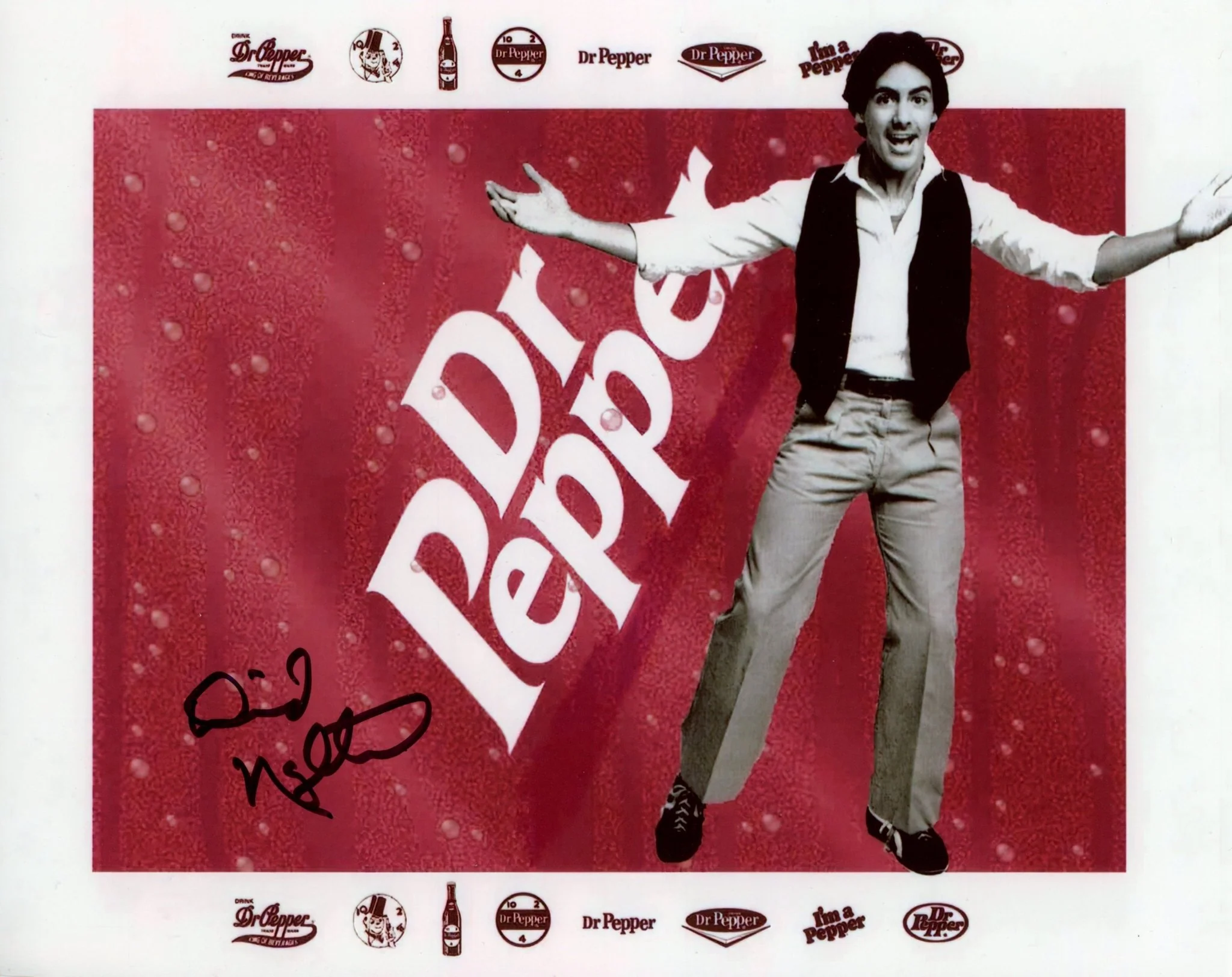 David Naughton Dr. Pepper 8x10 Photo Signed JSA Certified Autograph