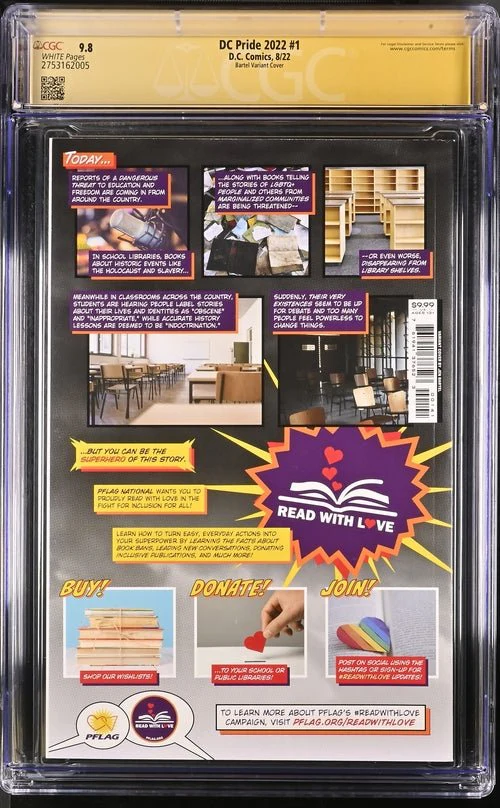 DC Pride 2022 #1 Bartel Variant CGC Signature Series 9.8 Signed Tini Howard, Stephanie Williams - Image 3