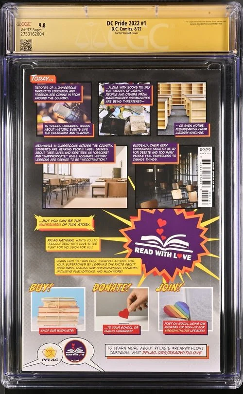 DC Pride 2022 #1 Bartel Variant CGC Signature Series 9.8 Signed Tini Howard, Stephanie Williams - Image 5