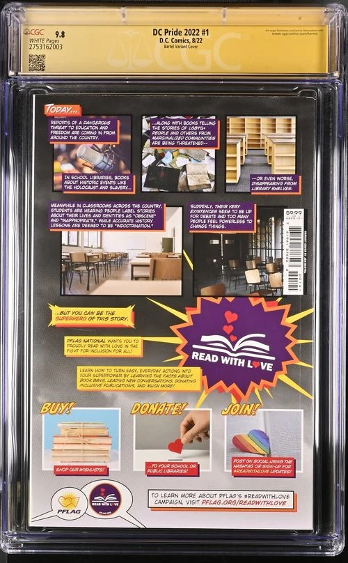 DC Pride 2022 #1 Bartel Variant CGC Signature Series 9.8 Signed Tini Howard, Stephanie Williams - Image 7