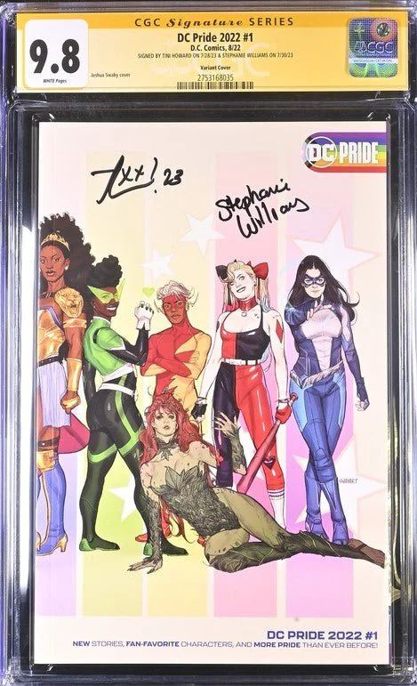 DC Pride 2022 #1 Swaby Variant CGC Signature Series 9.8 Signed Howard, Williams - Image 2
